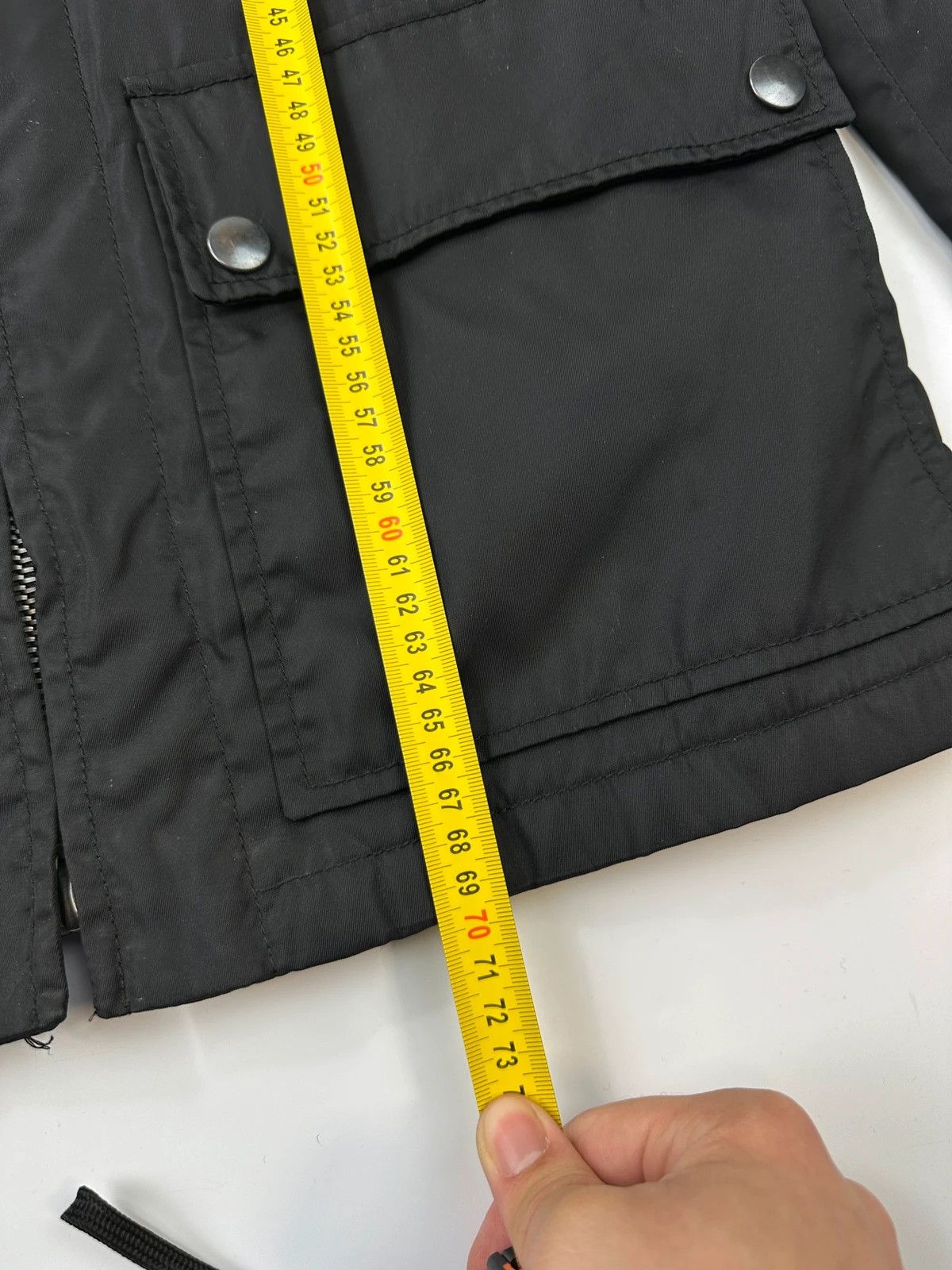 Prada Prada Milano Black Nylon & Leather Cargo Pockets Long Jacket Size M / US 6-8 / IT 42-44 - 11 Thumbnail
