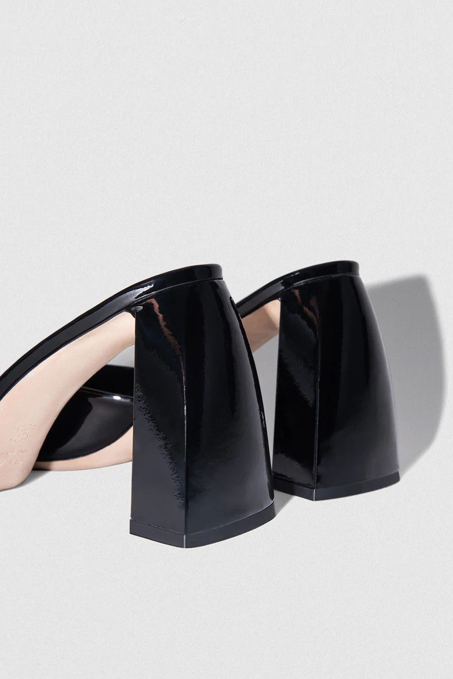 By Far o1mle1224 Patent Leather Mules in Black Size US 8 / IT 38 - 3 Thumbnail