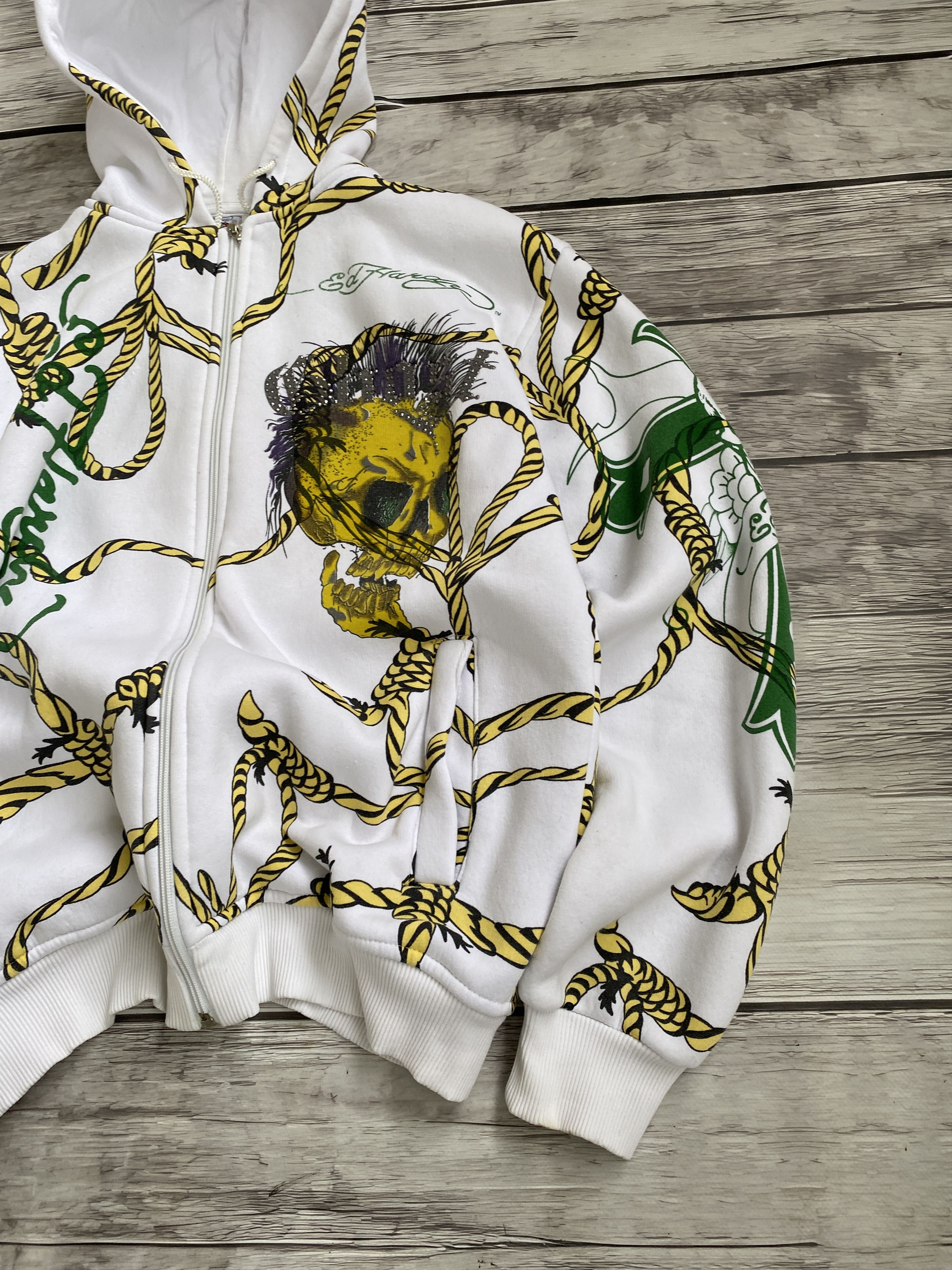 Christian Audigier × Ed Hardy VINTAGE ED HARDY AVANT GARDE 2000s ZIP UP HOODIE Size US M / EU 48-50 / 2 - 4 Thumbnail