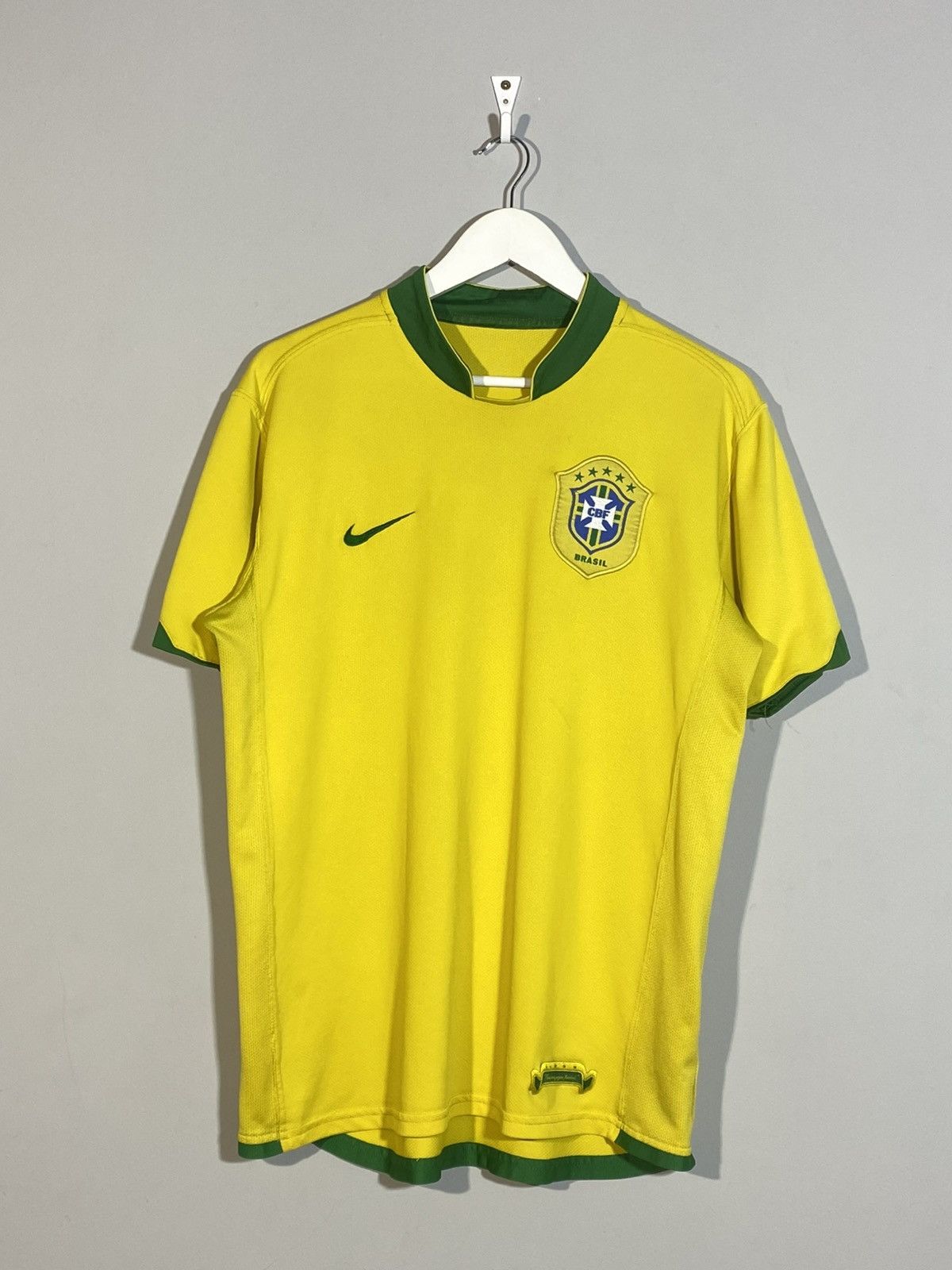 Nike Vintage 00s Nike Brazil National Team Retro Soccer Jersey Size US M / EU 48-50 / 2 - 1 Thumbnail