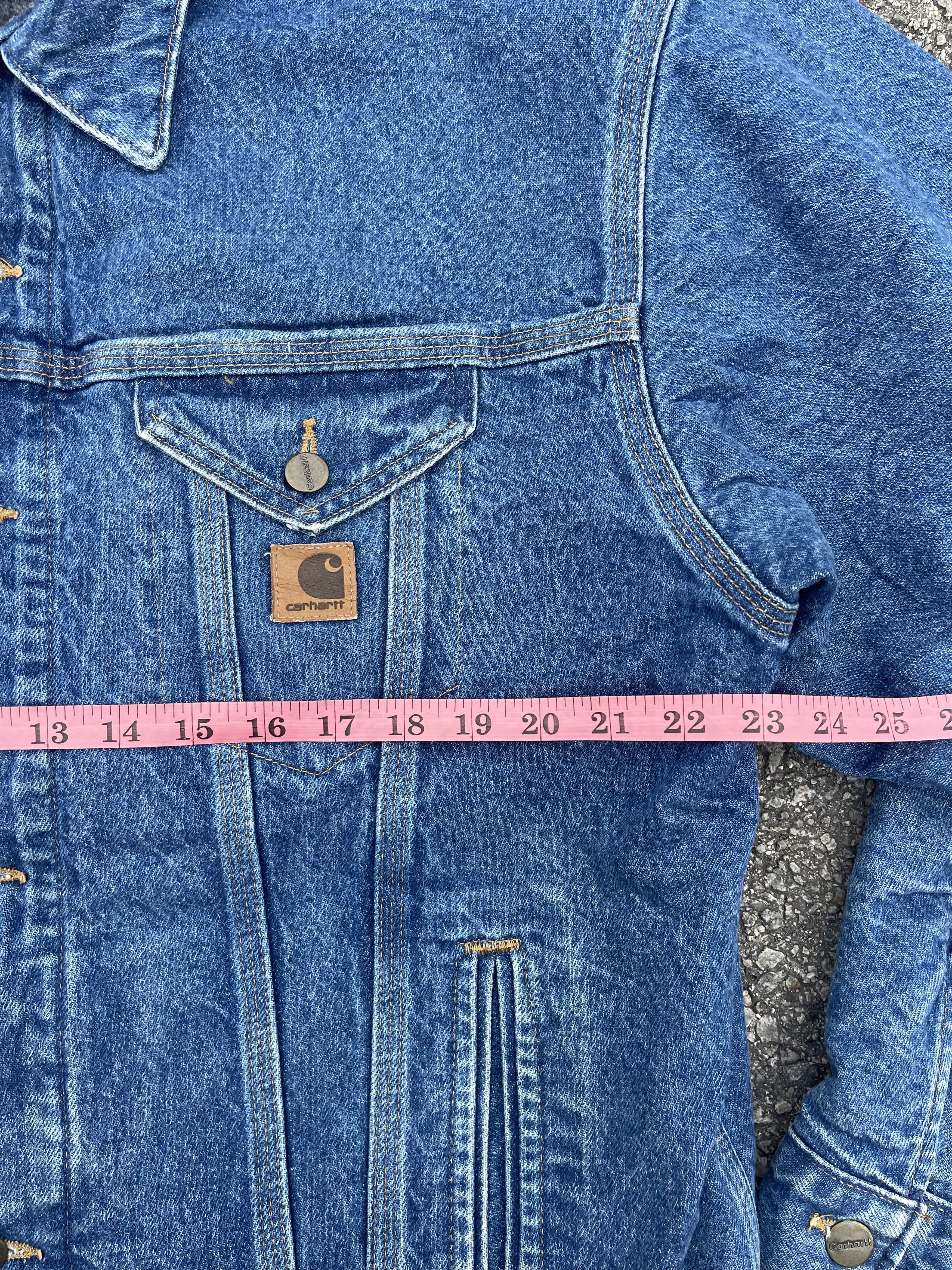 Carhartt × Vintage 90s Carhartt Denim Raw Blanket Linen Jacket Coat Size Large Size US L / EU 52-54 / 3 - 5 Thumbnail