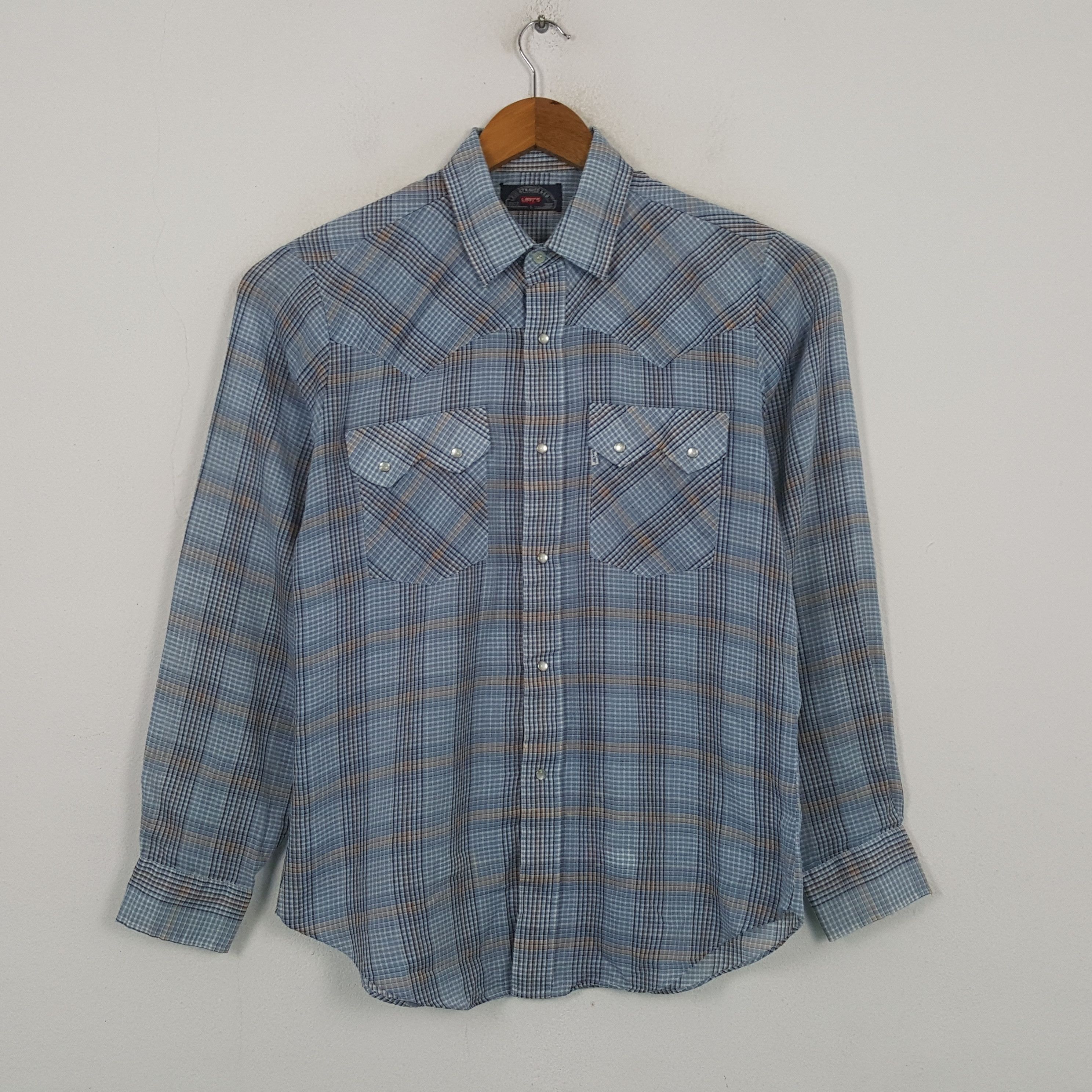 Levi's Vintage Levi's Big E Snap Western Style Shirt RR10 Size US L / EU 52-54 / 3 - 1 Thumbnail