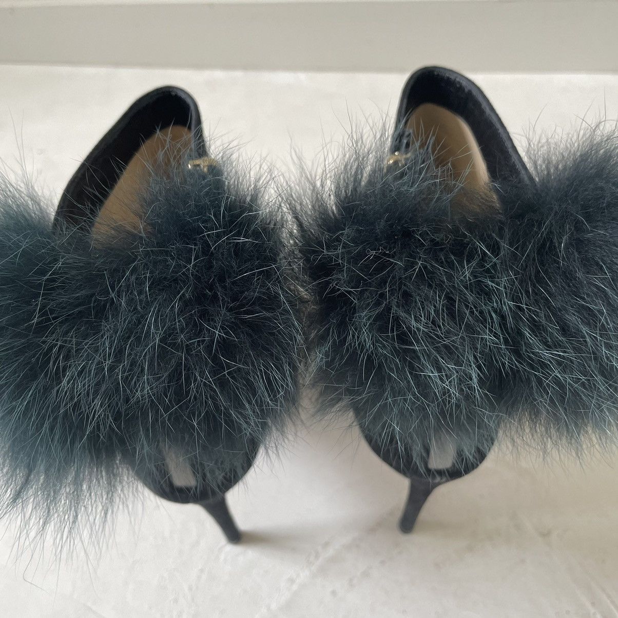 Jimmy Choo Jimmy Choo Black Velvet Boots With Pom Pom Size EU 38.5 US 8 Size US 8 / IT 38 - 11 Thumbnail