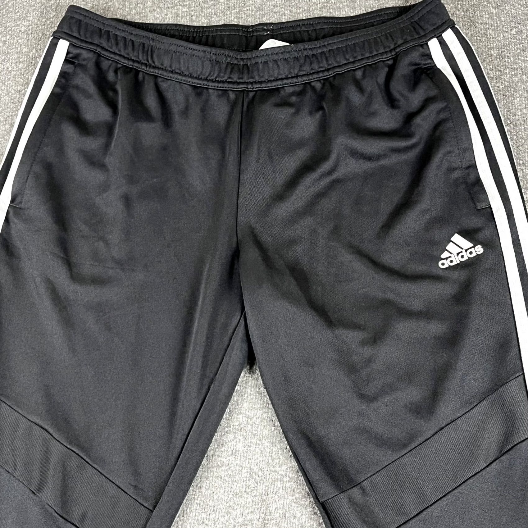 Adidas Adidas Pants Mens Large Black Climacool 3-Stripes Track Joggers Zip Ankle D95957 Size US 33 - 4 Thumbnail