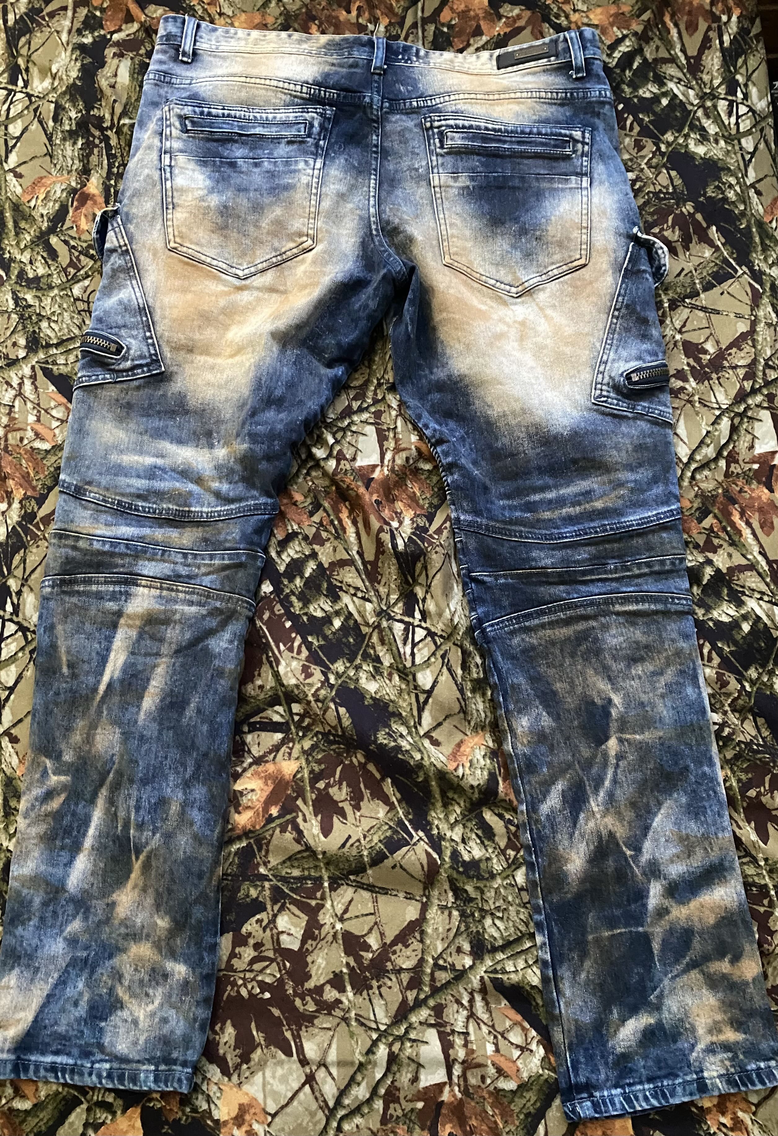 Other 8IGHTH/DSTRKT DENIM BLEACHED MOTO SKINNY JEANS Size US 40 / EU 56 - 3 Thumbnail