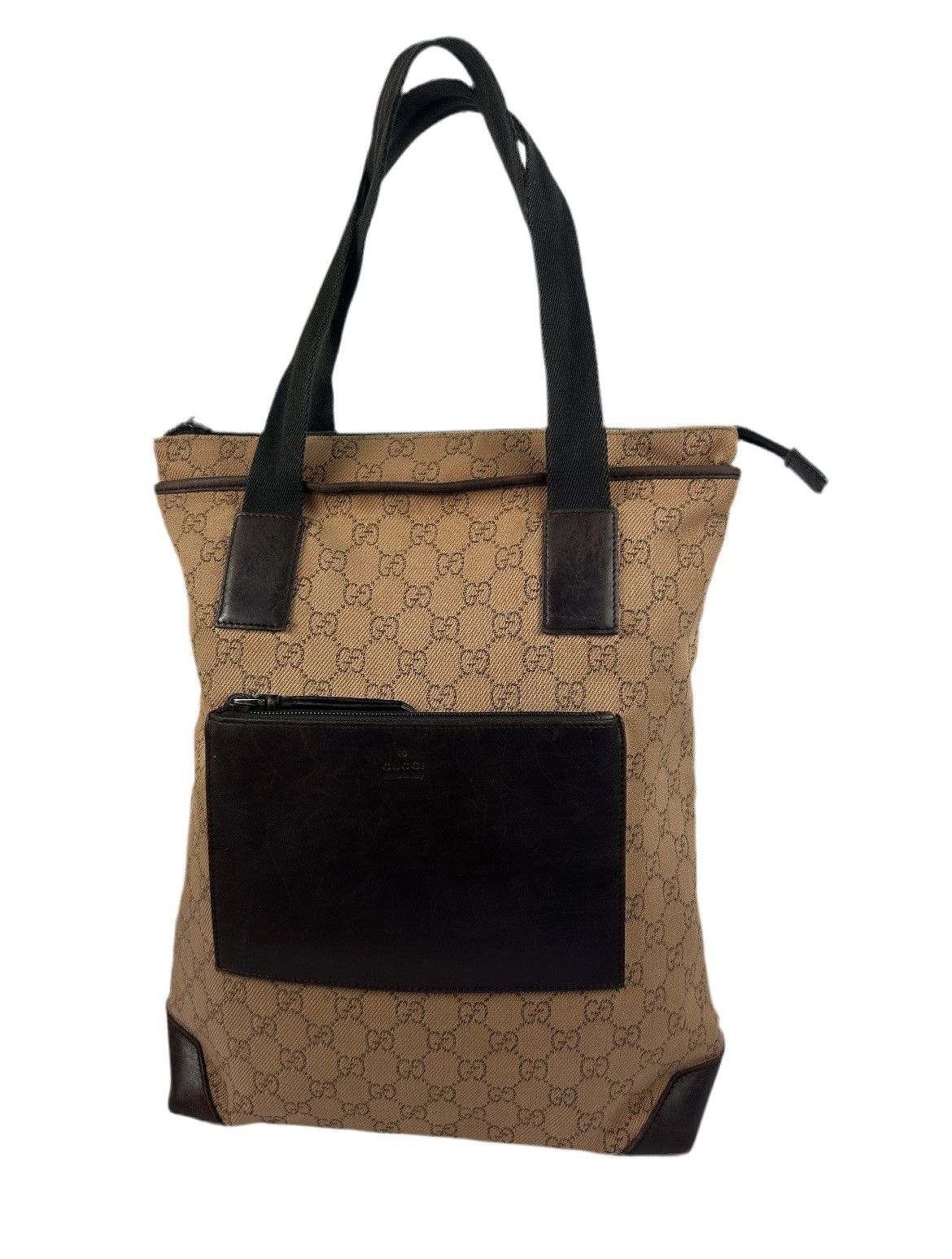 Gucci GG Canvas Monogram Tote Bag in Brown, Women's
