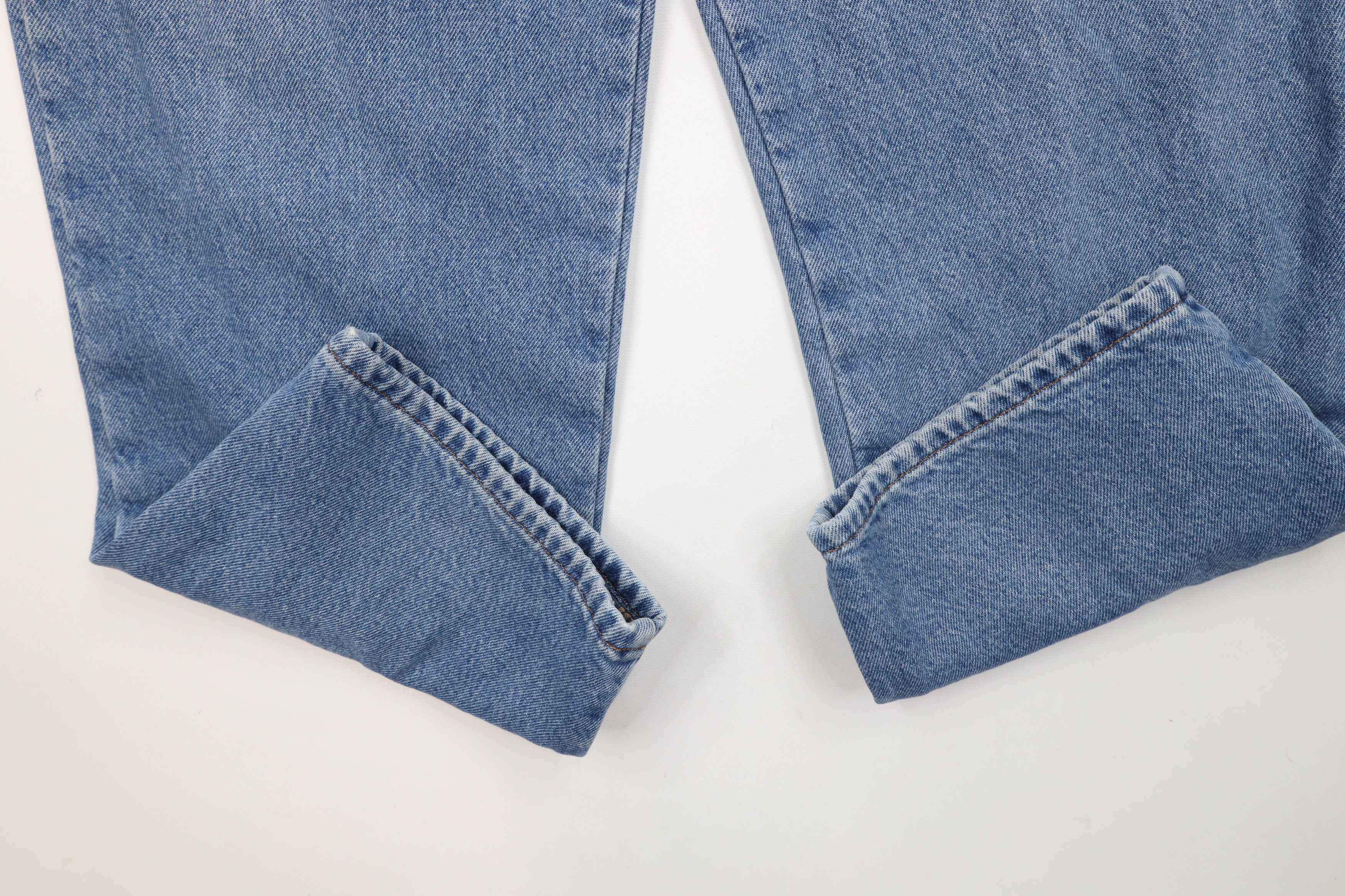 L.L. Bean × Vintage Vintage LL Bean Relaxed Fit Flannel Lined Denim Jeans Blue Size US 36 / EU 52 - 6 Thumbnail
