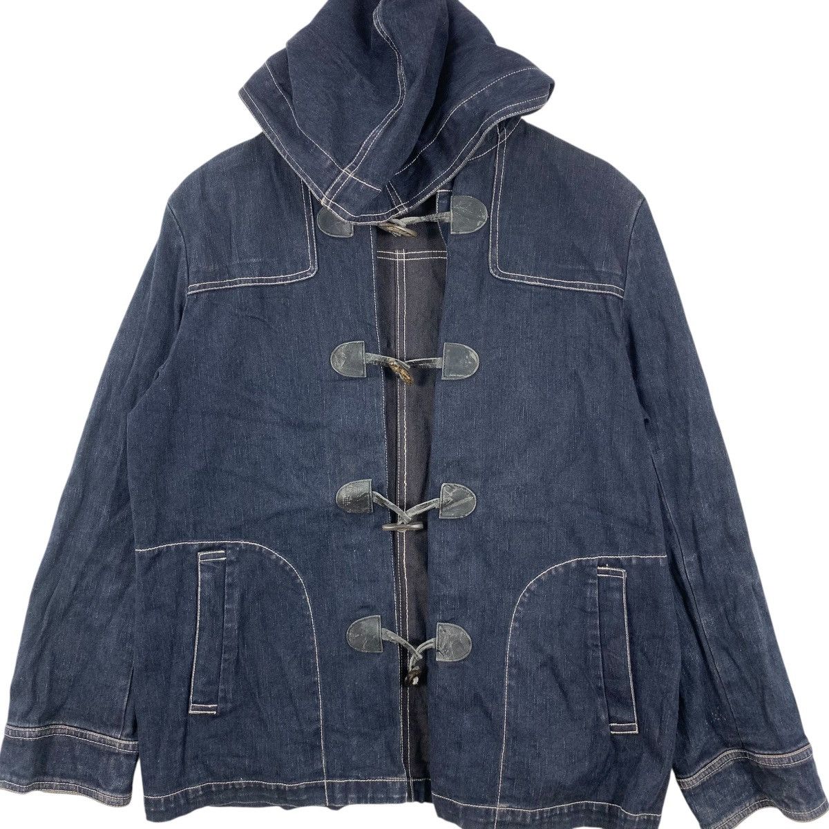 Vintage Vintage ANNE VALELEE JAPAN Natural Pure Dye Indigo Jacket Size L / US 10 / IT 46 - 4 Thumbnail