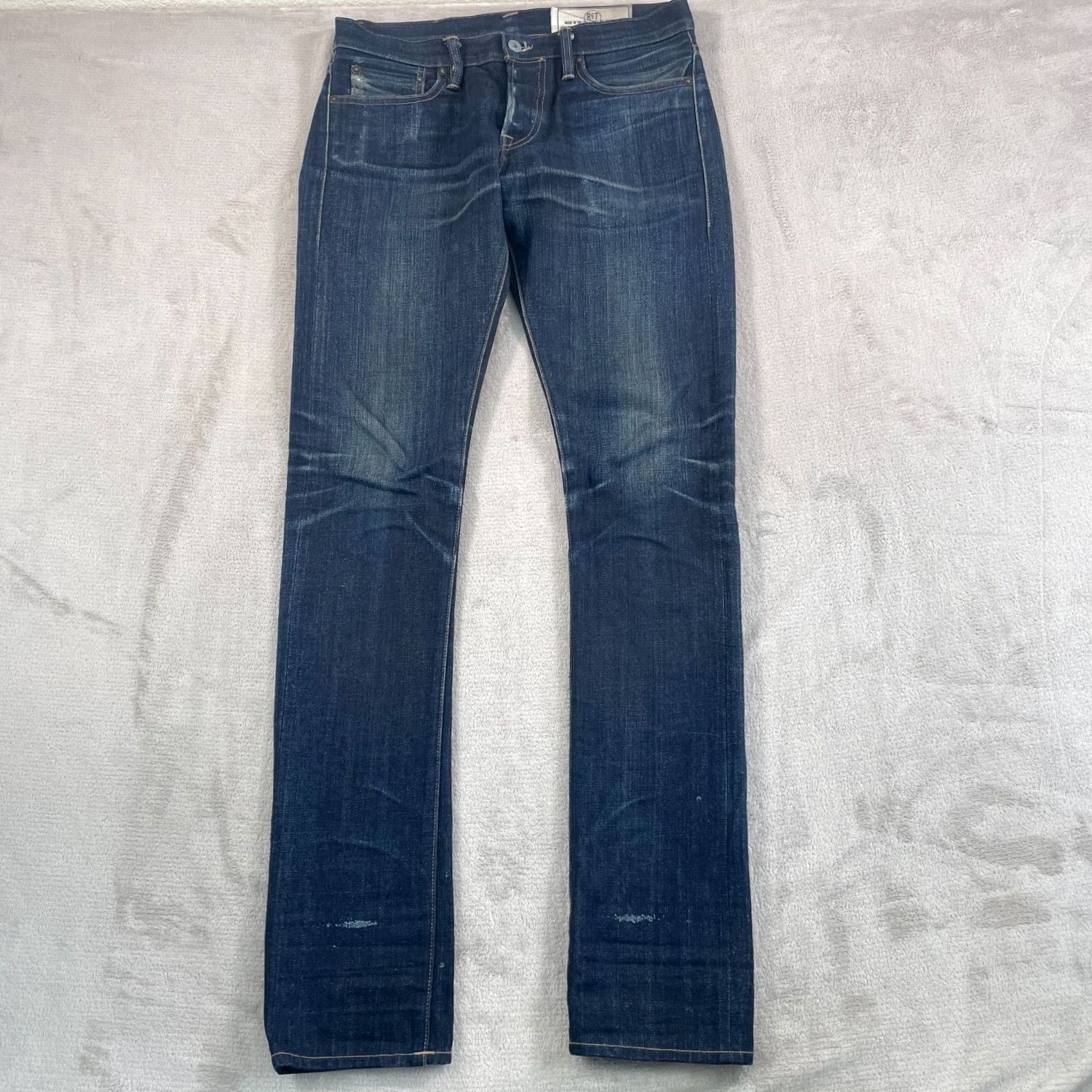 Rogue Territory Rogue Territory Jeans SK Men 32x36 15.25oz Selvedge Japanese Denim 6 Pocket Slim Straight Blue repeated? Size US 32 / EU 48 - 6 Thumbnail