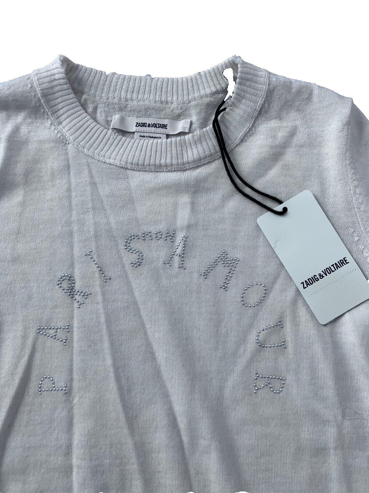 Zadig & Voltaire Zadig & Voltaire Paris Mon Amour Merino Wool Sweater XS Size XS / US 0-2 / IT 36-38 - 4 Thumbnail