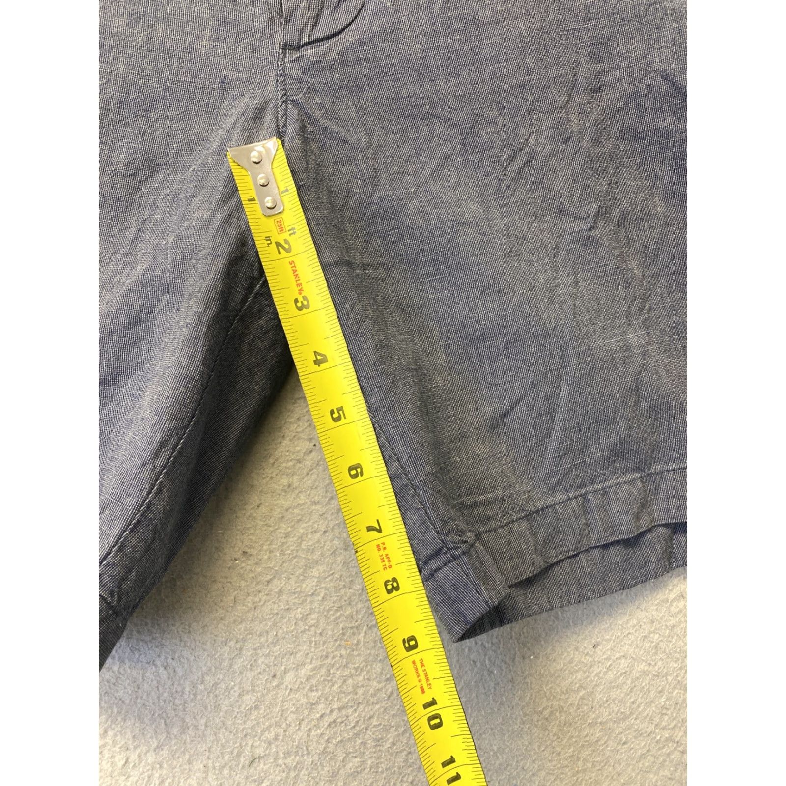 J.Crew VINTAGE J.CREW Men's Stanton Shorts Casual Cotton Linen Gray 34W 9-Inch Inseam Preppy Size US 34 / EU 50 - 5 Thumbnail