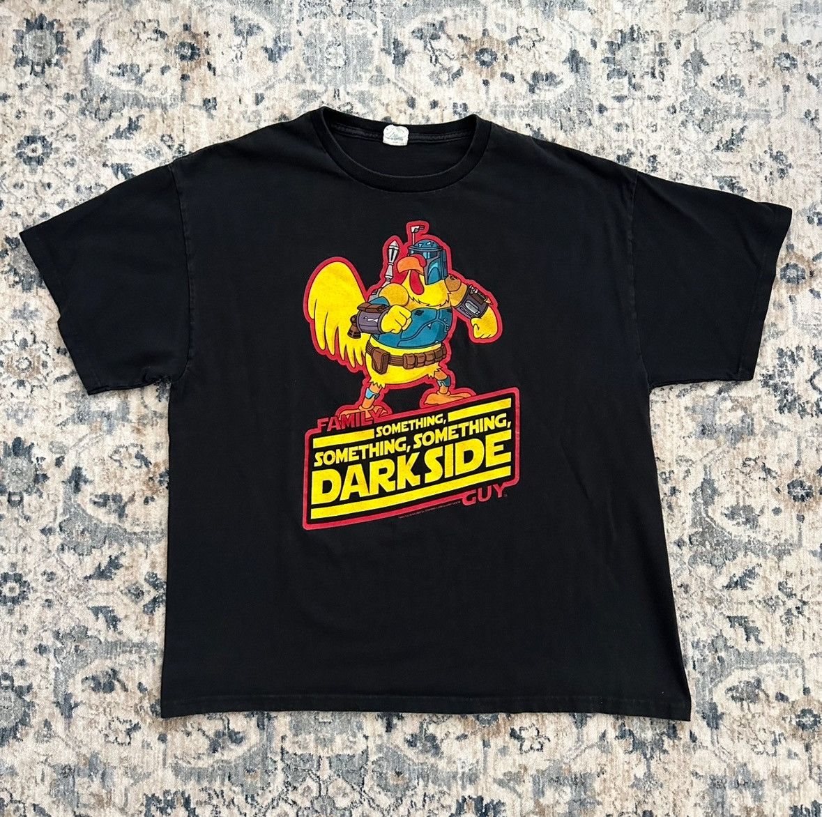 Vintage Family Guy Star Wars Darkside TShirt Giant Chicken Boba Fett Size US XL / EU 56 / 4 - 1 Thumbnail