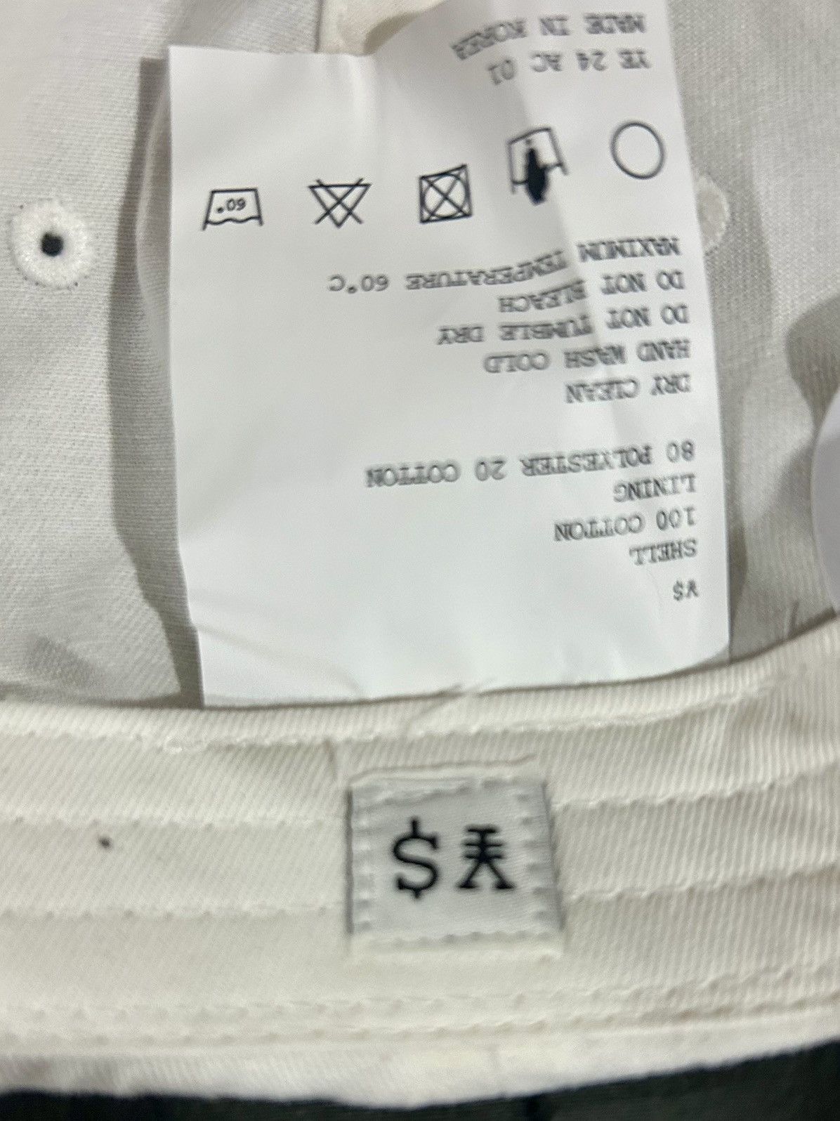 Yeezy Yeezy Vultures Korea Exclusive Strap Back Hat "White" Size ONE SIZE - 7 Thumbnail