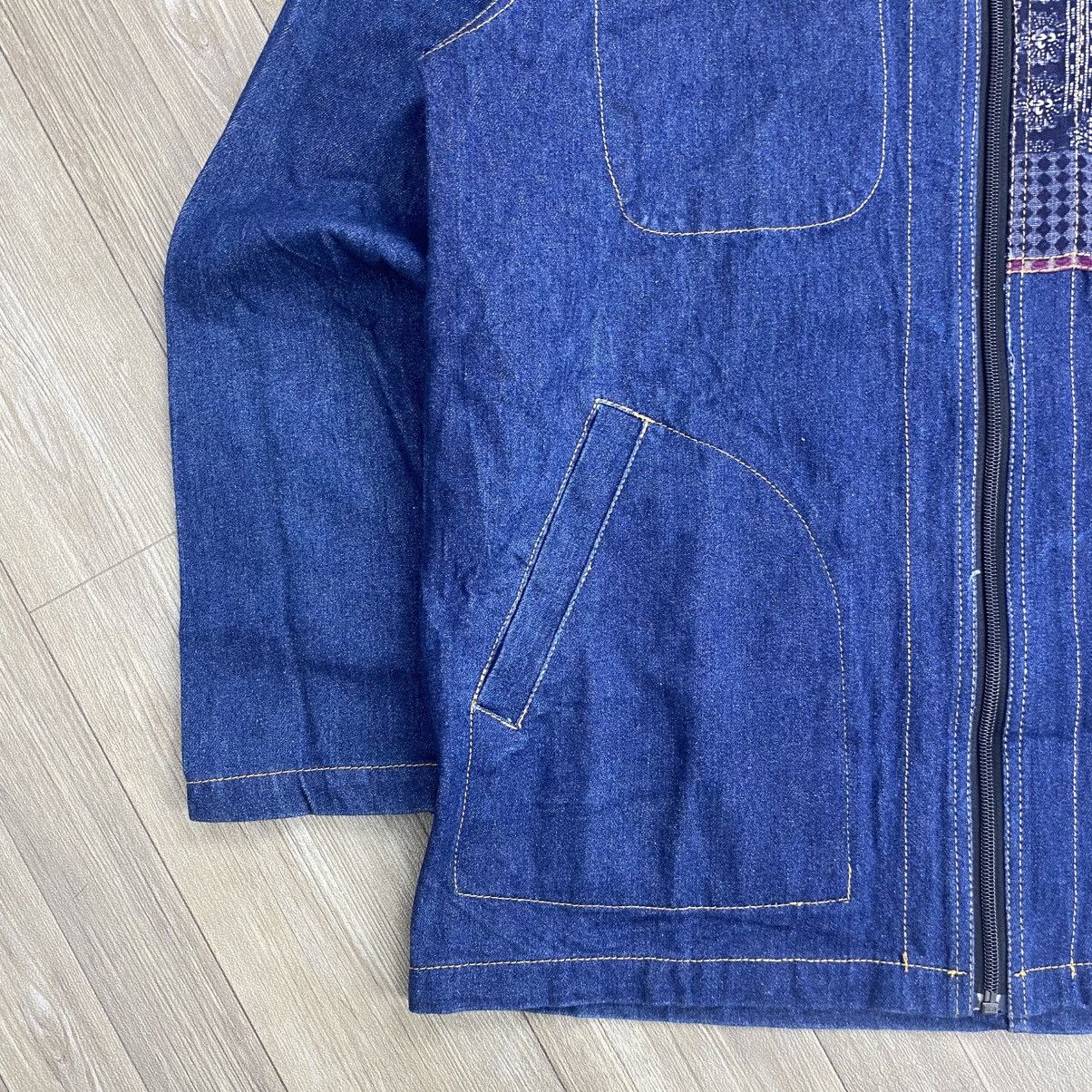 Japanese Brand Anima Boro Patchwork Denim Noragi Jacket Kapital Style Size US M / EU 48-50 / 2 - 7 Thumbnail
