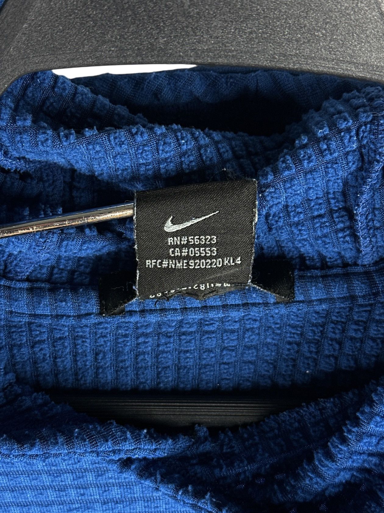 Nike Vintage Y2K Nike Sphere Waffle Fleece Thermal Hooded Sweat Size US XL / EU 56 / 4 - 5 Thumbnail