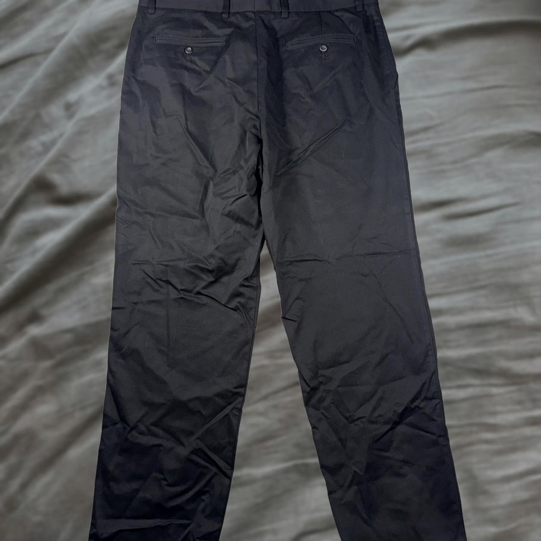 Vintage ZegnaSport Pants Mens 36x31 Black Chino Regular Fit Cotton Tencel Casual Office Mens Size US 36 / EU 52 - 1 Thumbnail
