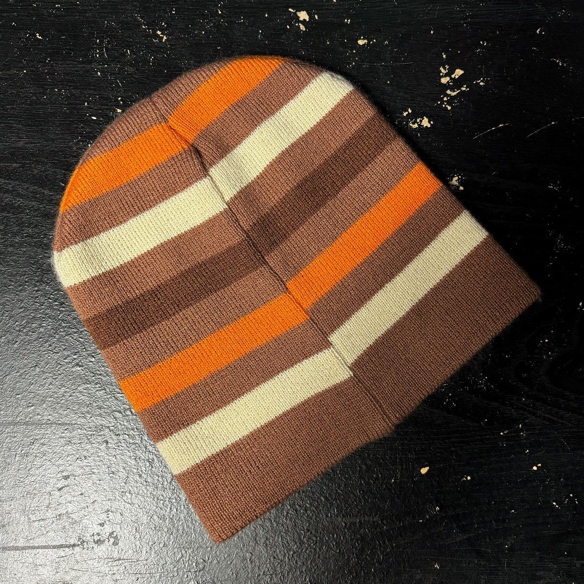 Other Vintage Y2K Striped Beanie Size ONE SIZE - 2 Thumbnail