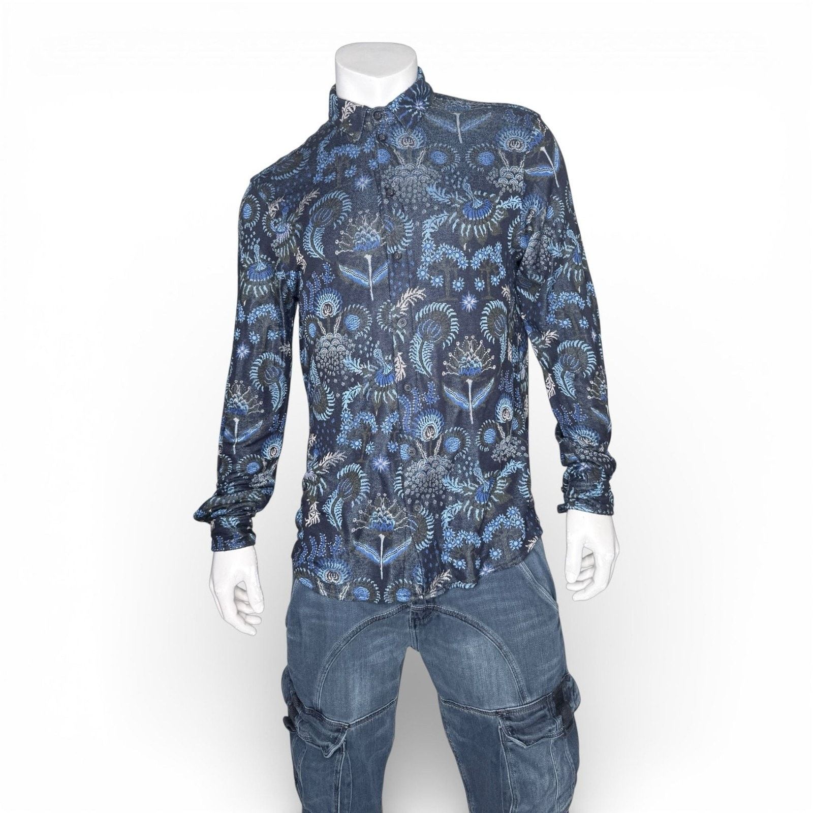 Scotch & Soda Scotch & Soda Amsterdam Jacquard Reg Fit Long Sleeve Shirt Size US XL / EU 56 / 4 - 1 Thumbnail