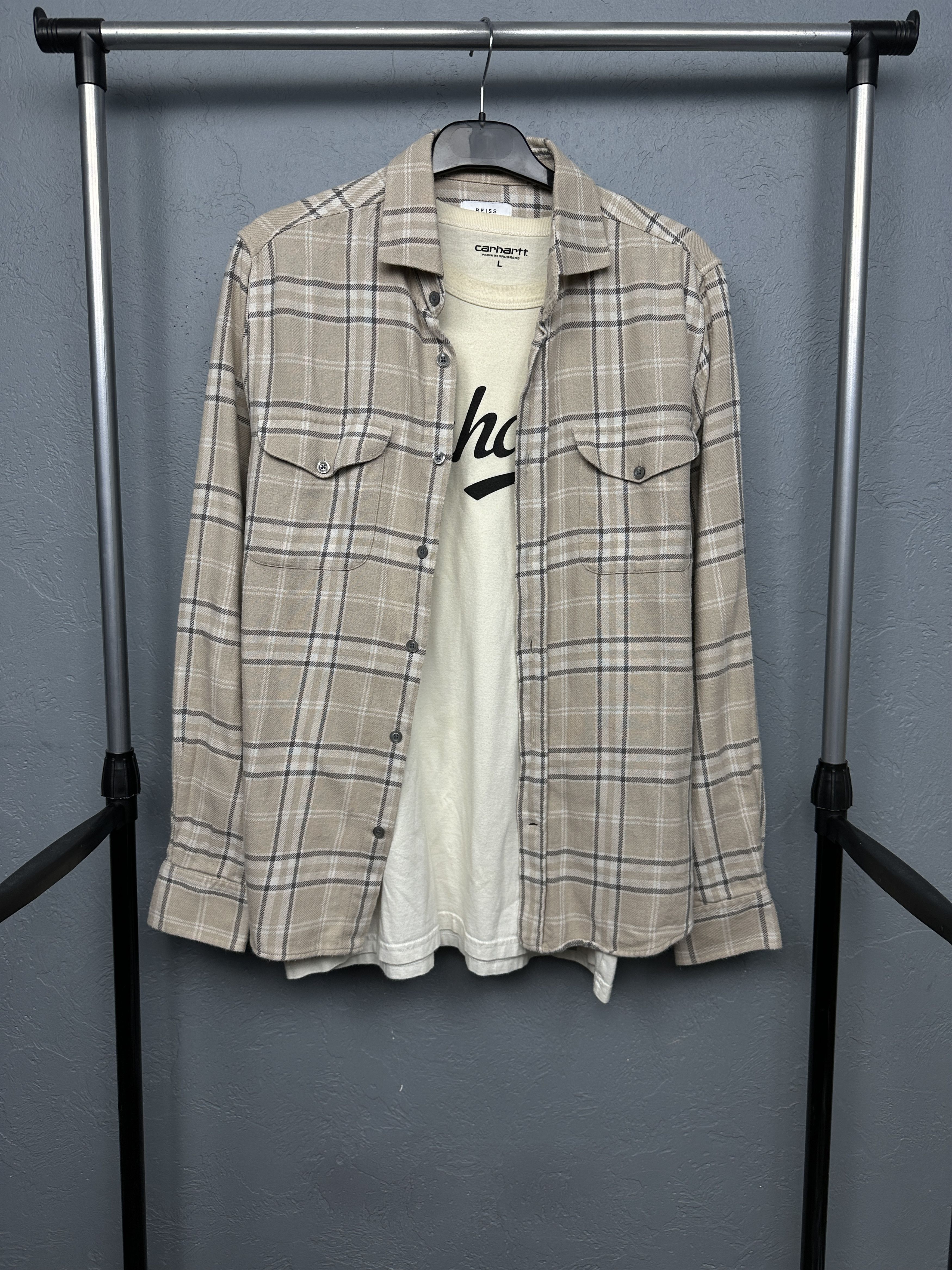 Reiss Reiss Mens Flannel Plaid Shirt Size US M / EU 48-50 / 2 - 1 Thumbnail