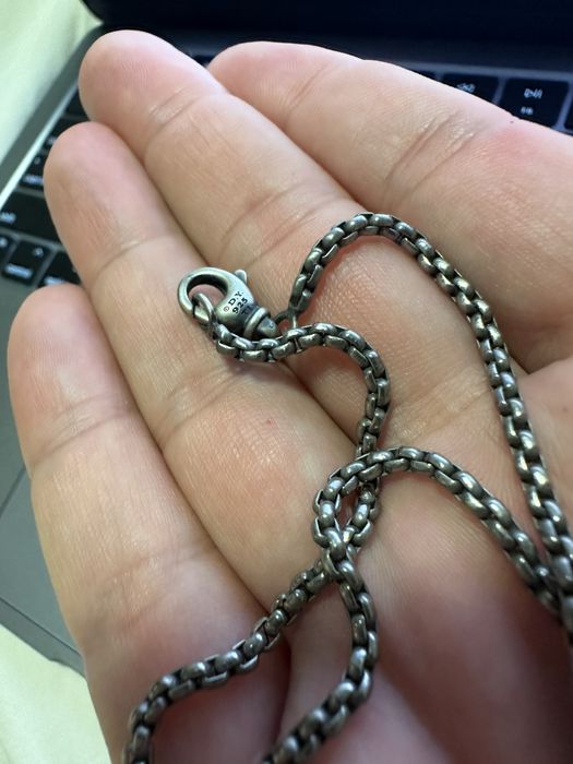 David Yurman David Yurman Box Chain Dark Silver 22” Grailed