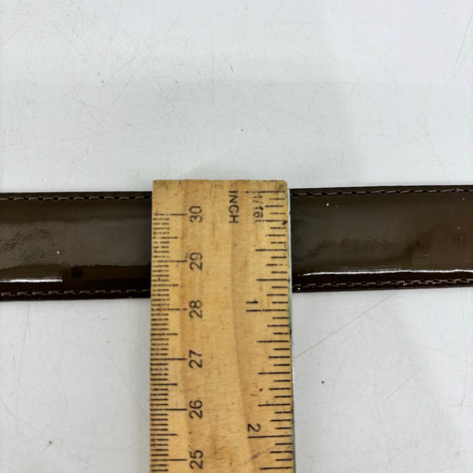Other Talbots Womens Size Small Patent Leather Brown Belt Career Size 28 - 14 Thumbnail