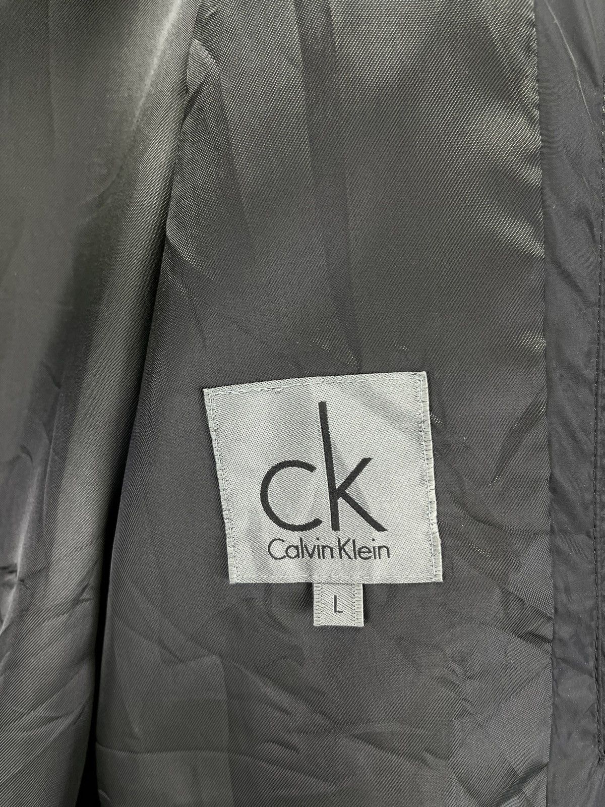 Calvin Klein Vintage Calvin Klein Black Zip Up Luxury Long Jacket Size US L / EU 52-54 / 3 - 7 Thumbnail