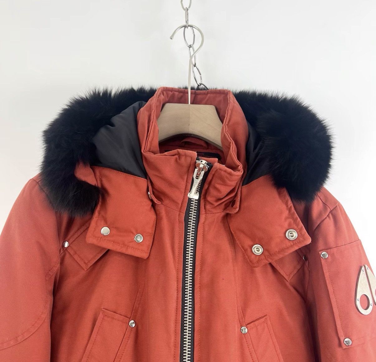 Moose Knuckles Moose Knuckles Black Bomber Fur Collar Short Down Jacket K12 Size M / US 6-8 / IT 42-44 - 3 Thumbnail