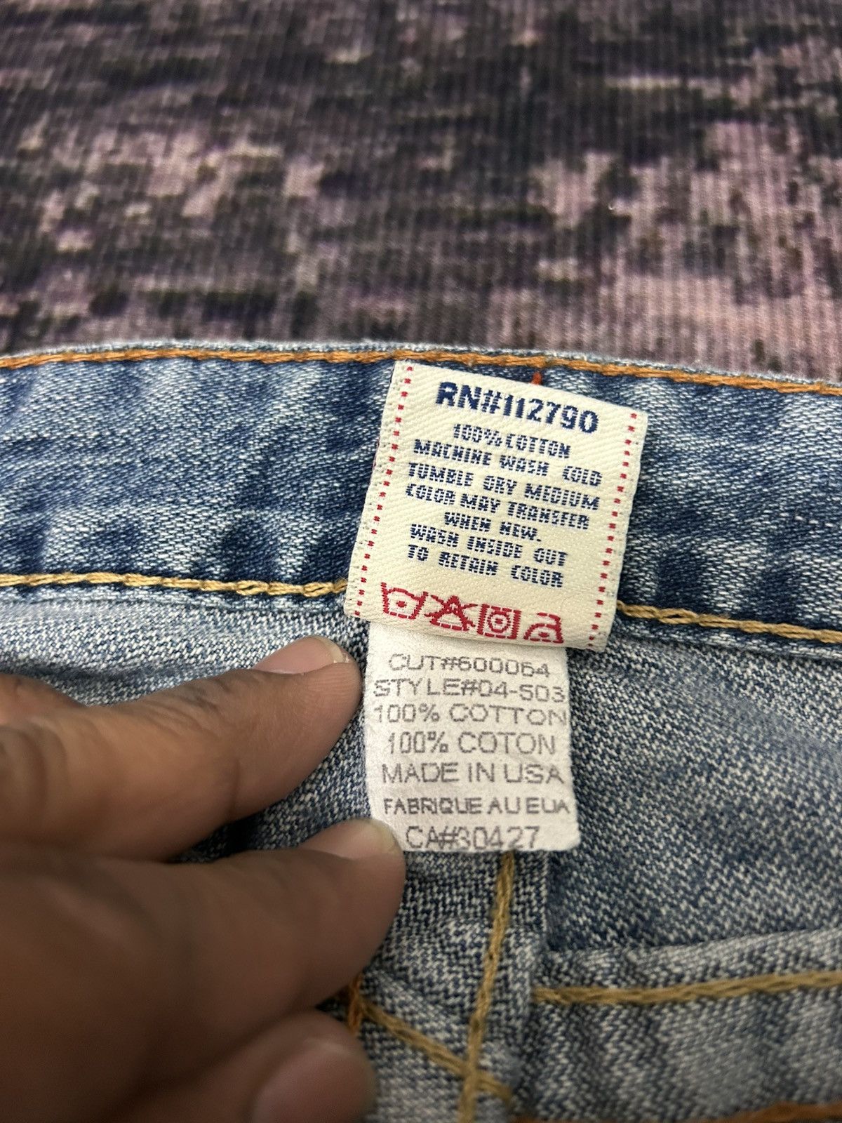 True Religion True Religion Patch work Spiral Flare Jeans Size US 27 - 16 Thumbnail