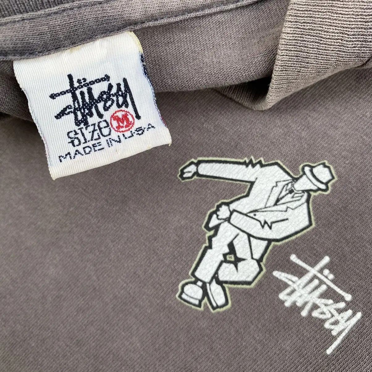 Stussy Vintage 90s Stüssy Ska Dancing Man Graphic Tee Faded Size US M / EU 48-50 / 2 - 13 Thumbnail