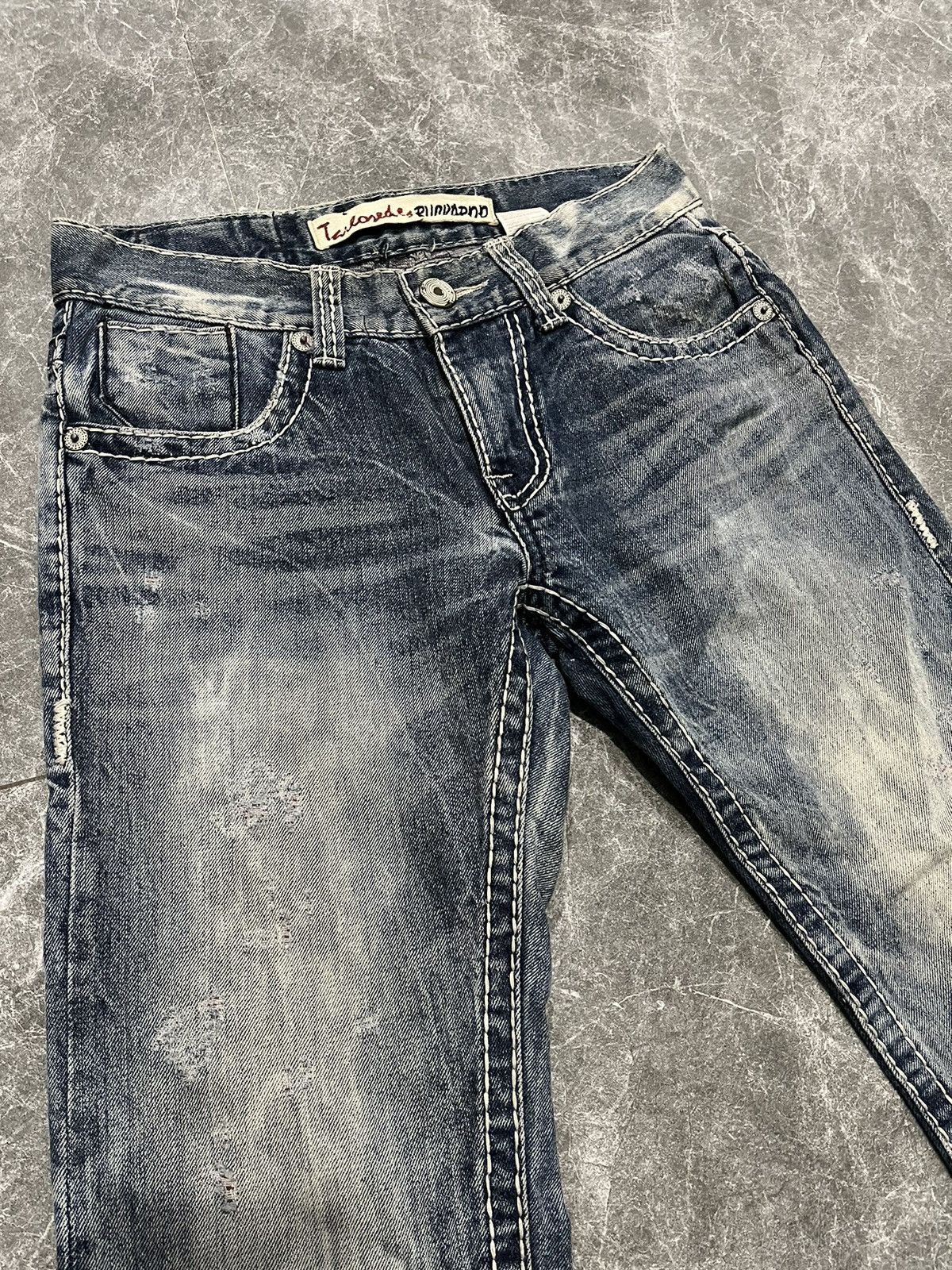 If Six Was Nine × Japanese Brand Buckaroo Distress Jeans Size US 31 - 2 Thumbnail