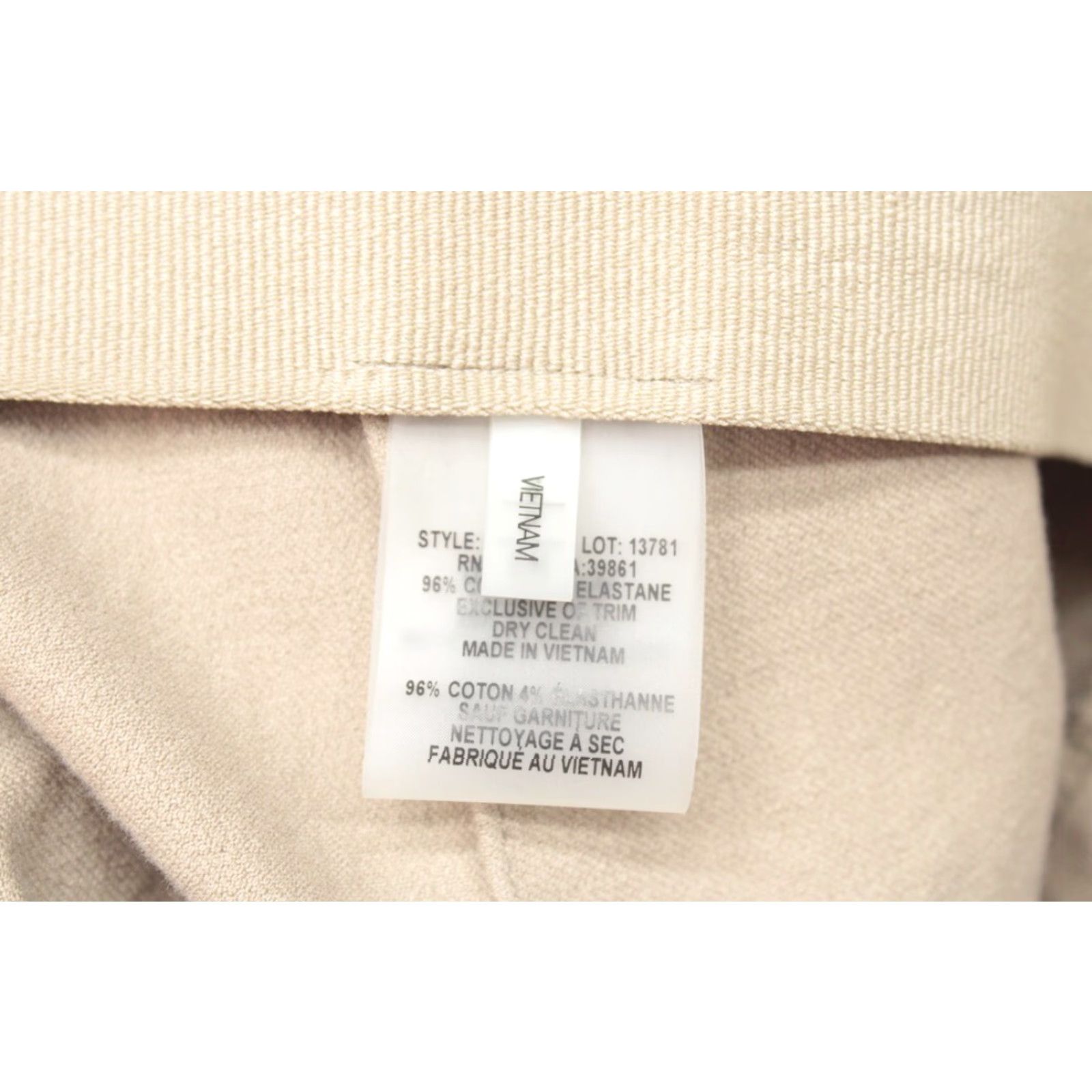 Elie Tahari Elie Tahari Skinny Pants Womens Small Tan Zippered Stretch Flat Front No Pocktet Size 28" / US 6 / IT 42 - 7 Thumbnail