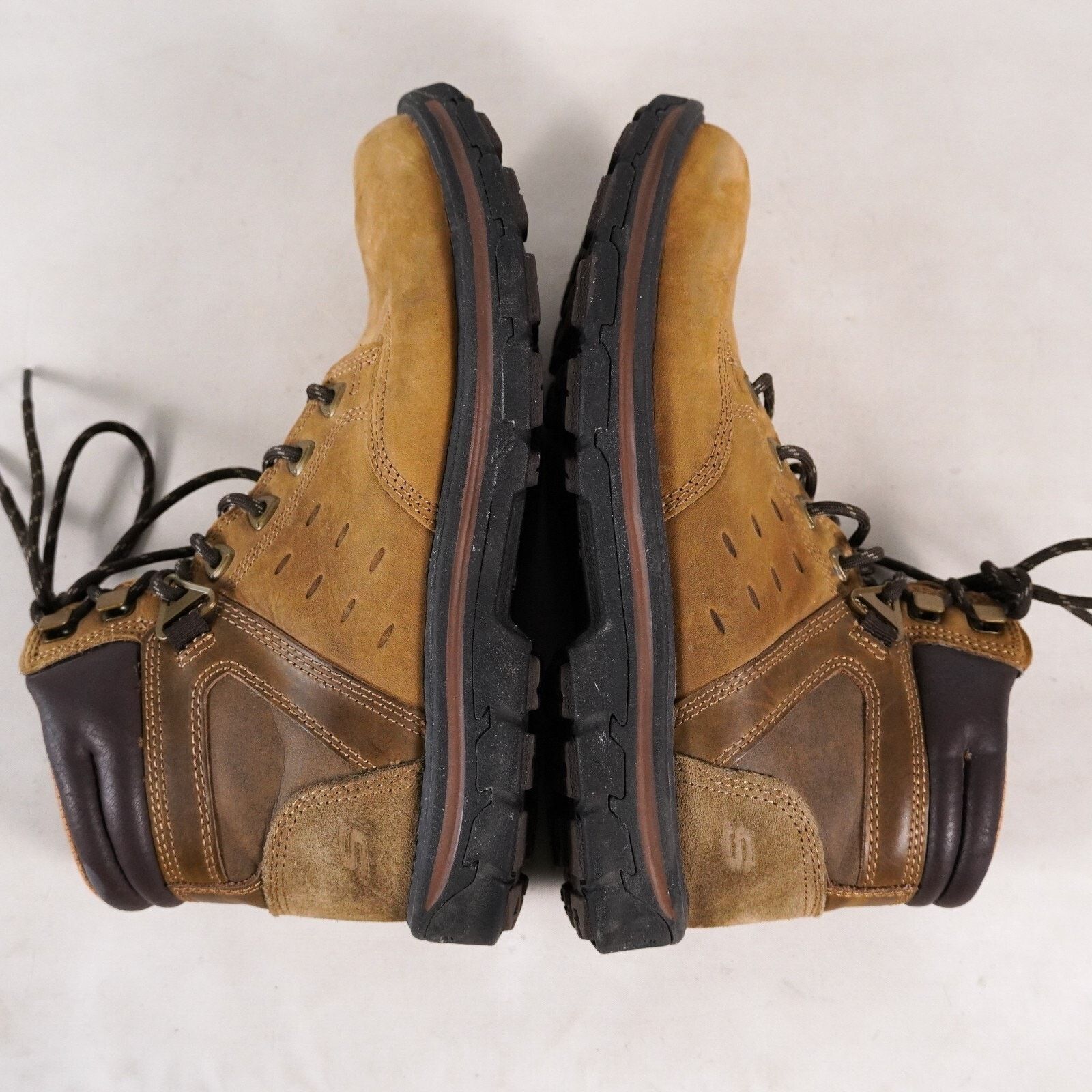 SKECHERS Skechers Relaxed Fit Leather Work Boots Men 7 Hiking Shoes Size US 7 / EU 40 - 6 Thumbnail