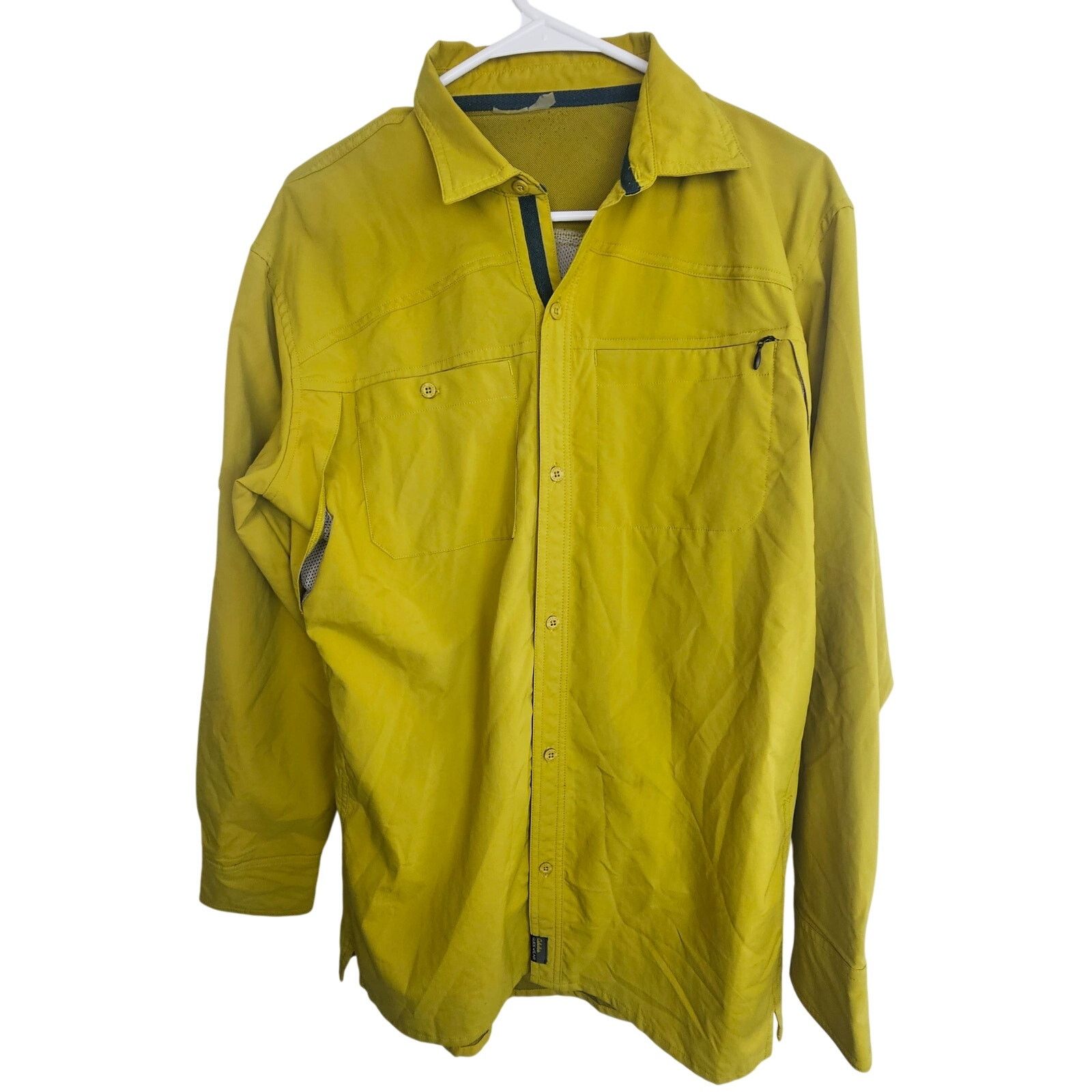 Cabelas Cabelas Guidewear Shirt Men L? Yellow Vented LS Button Size US L / EU 52-54 / 3 - 1 Thumbnail