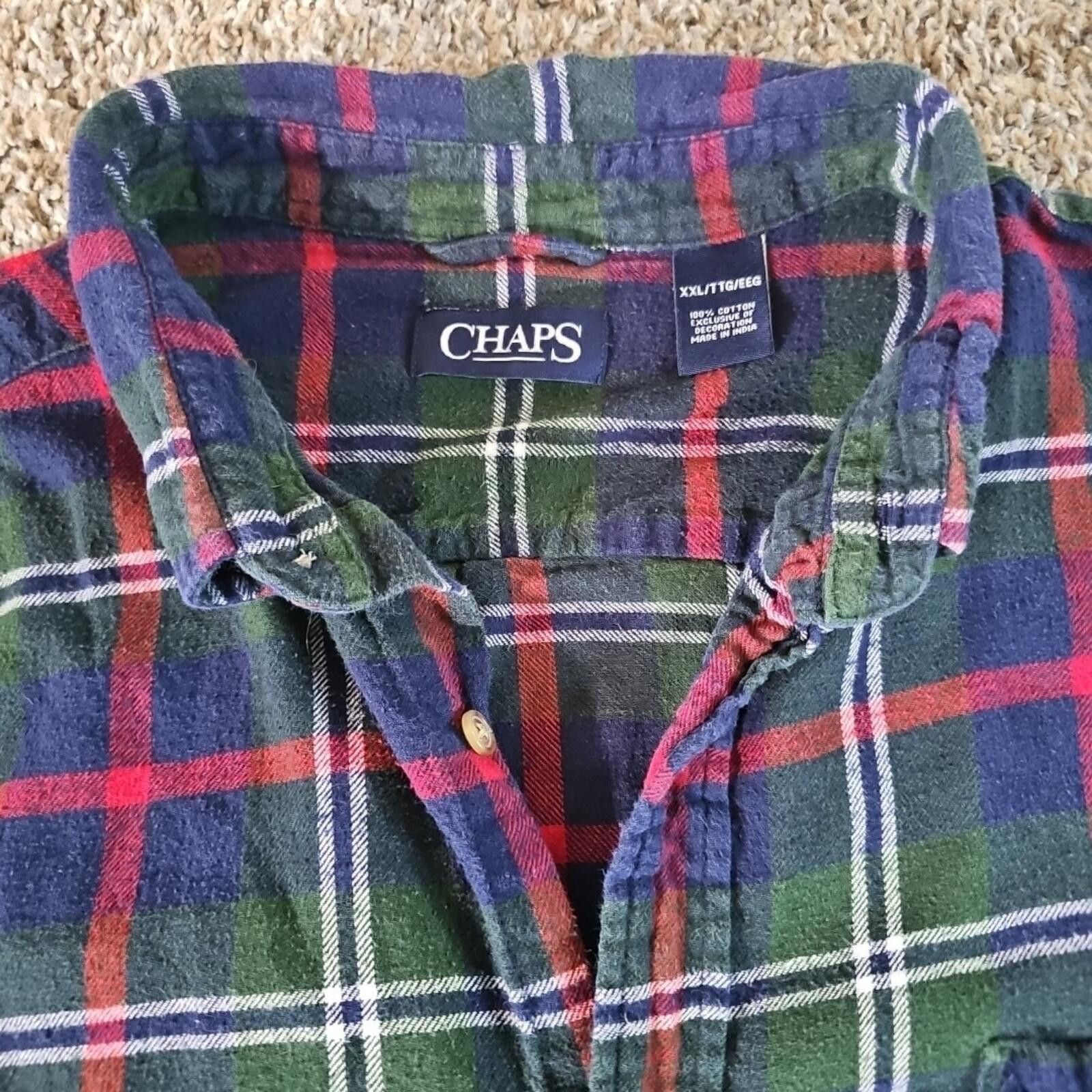 Chaps Chaps XXL Flannel Shirt Size US XXL / EU 58 / 5 - 3 Thumbnail