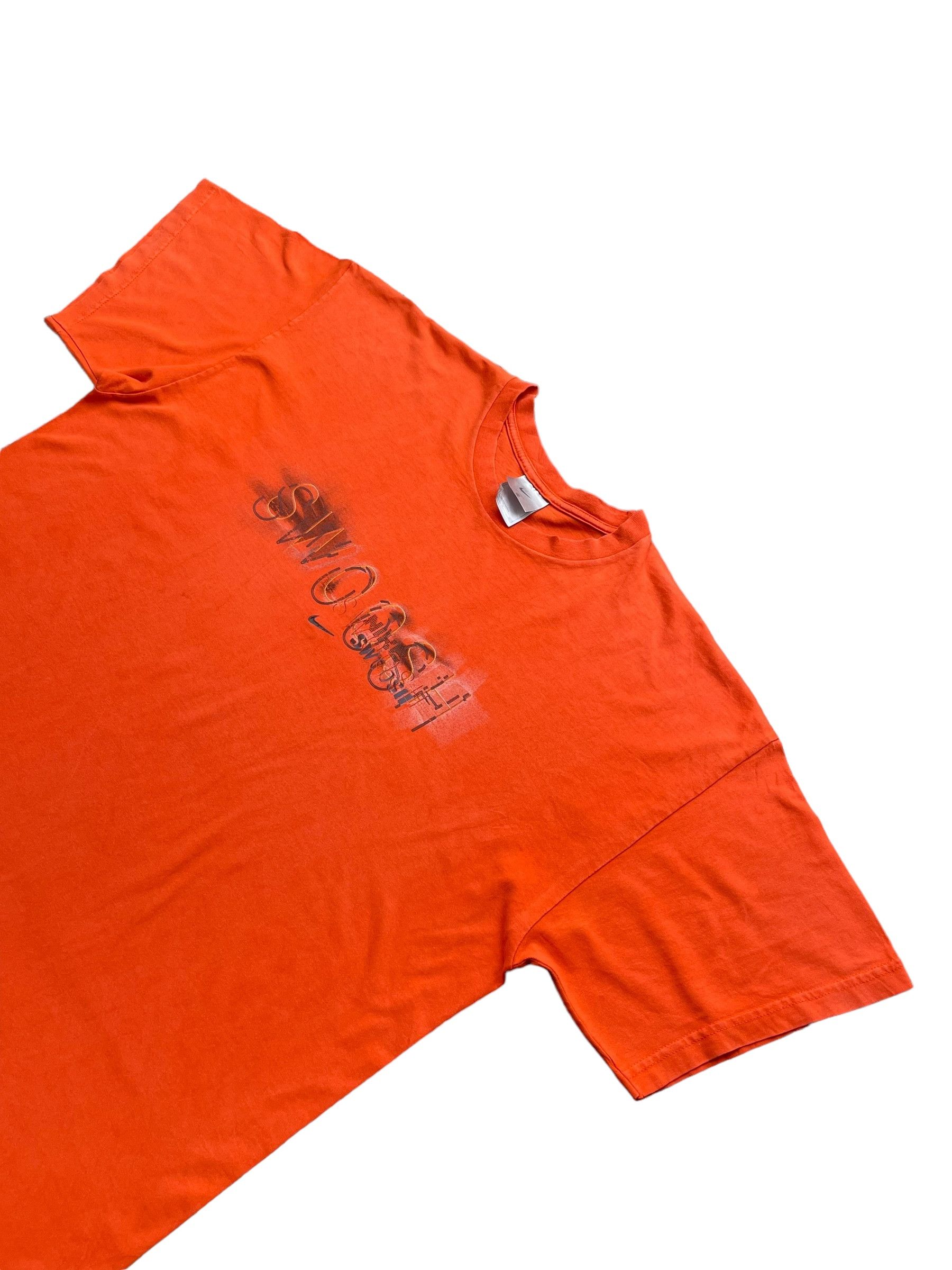 Nike Vintage Nike Swoosh Tshirt Double Sided Size US XXL / EU 58 / 5 - 2 Thumbnail