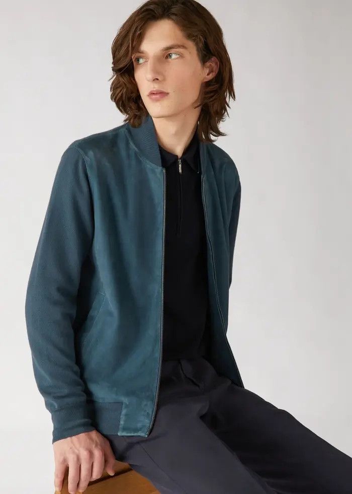 Loro Piana o1srvl11e0424 lp Ivy Bomber in Blue Size US XL / EU 56 / 4 - 4 Thumbnail