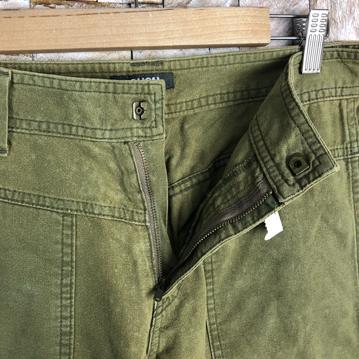 Japanese Brand Ouch Green utility tactical Cargo Multipocket Pants #A586 Size US 28 / EU 44 - 15 Thumbnail