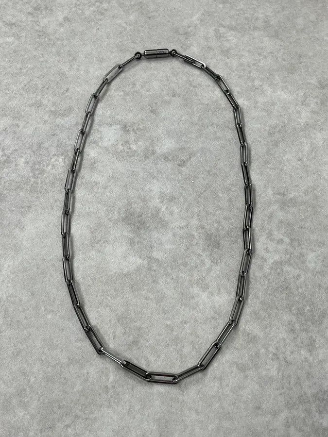 Gucci 2000s Gucci Steel Chain Link Necklace Size ONE SIZE - 1 Thumbnail