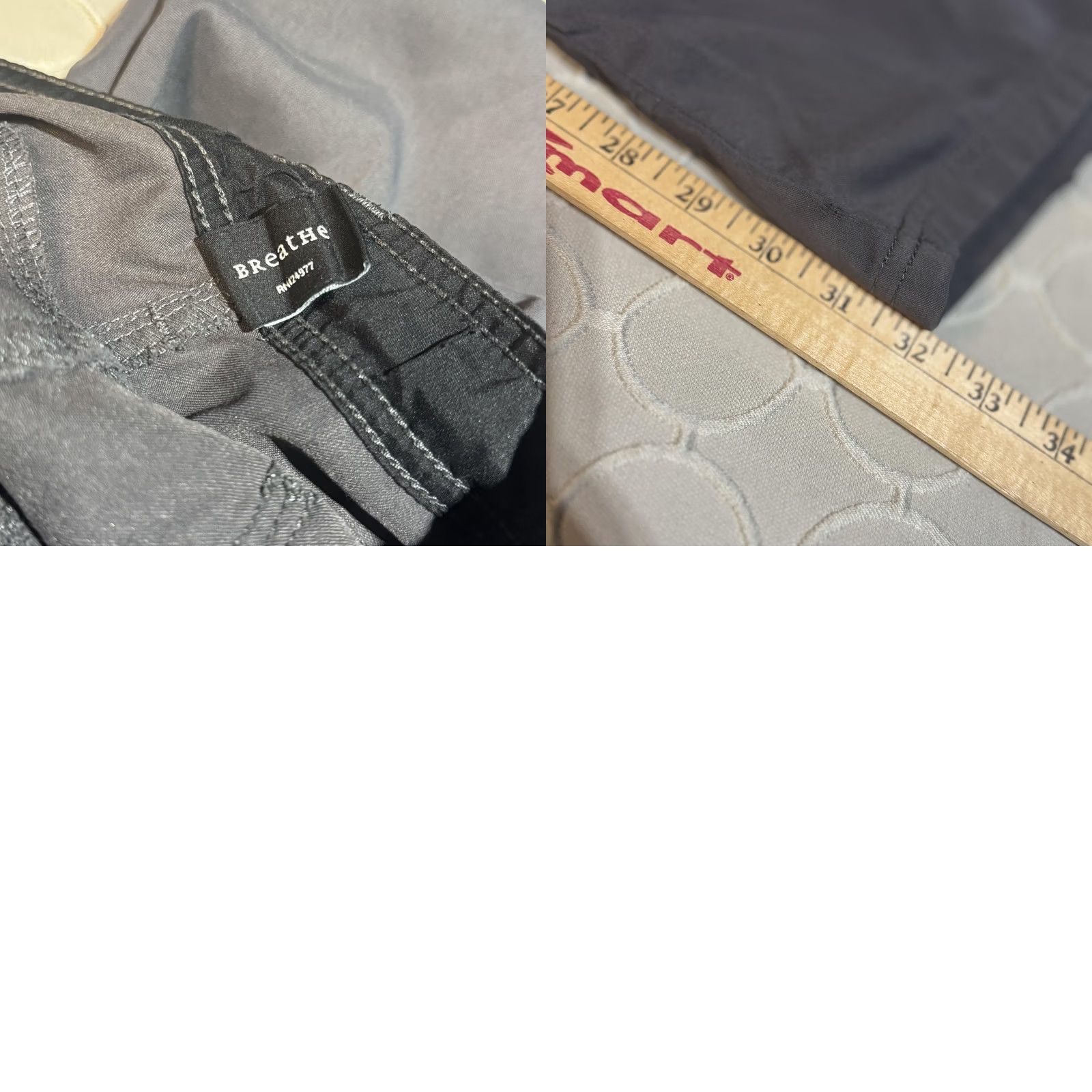 Prana prAna Breathe Pants Mens Large 34L Gray Outdoor Hiking Cargo Stretch Belted Size US 33 - 8 Thumbnail