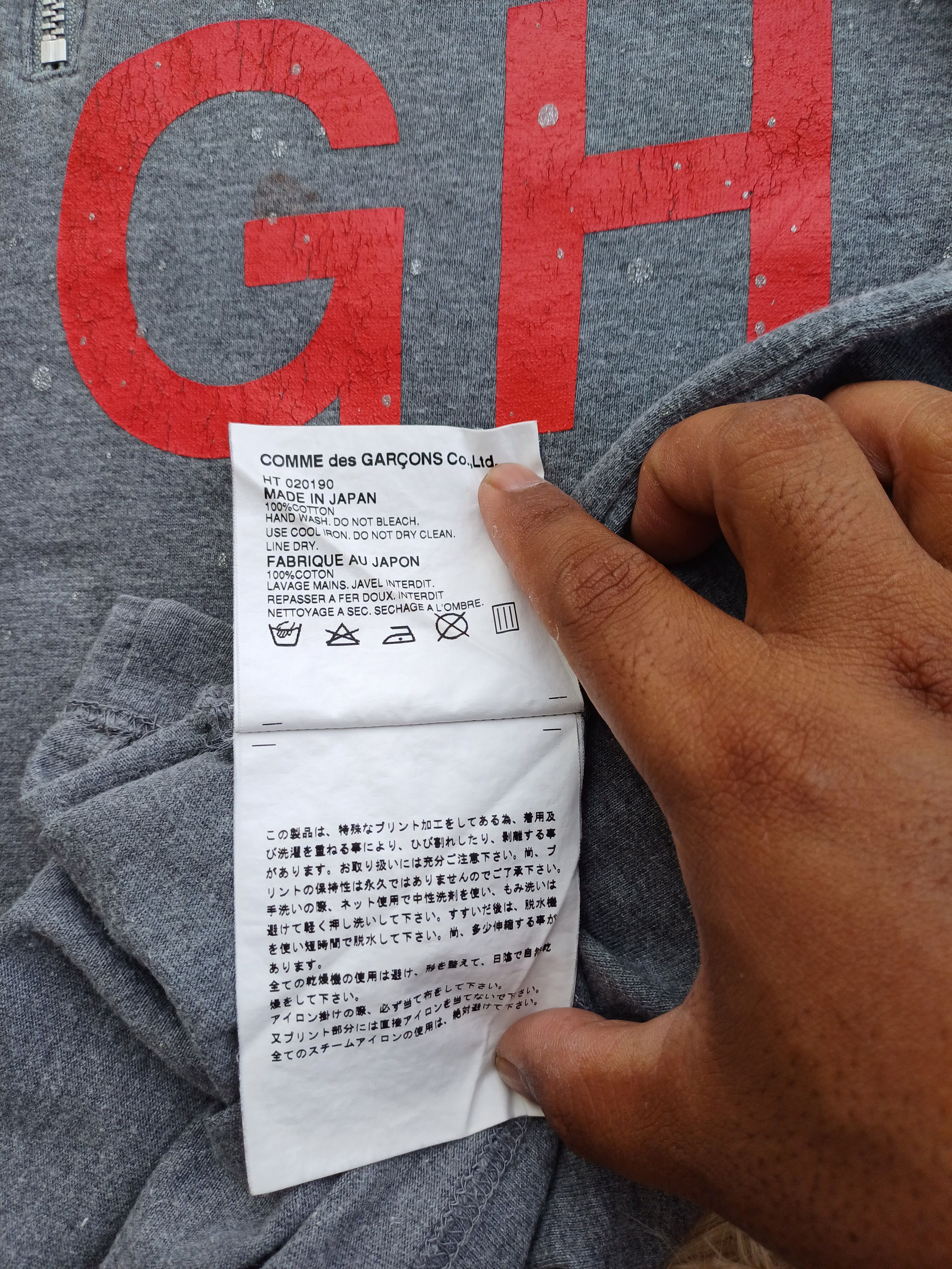 Comme des Garcons Rare Vintage AD2001 CDGH Comme Des Garcons Homme Tshirt Size US M / EU 48-50 / 2 - 11 Thumbnail