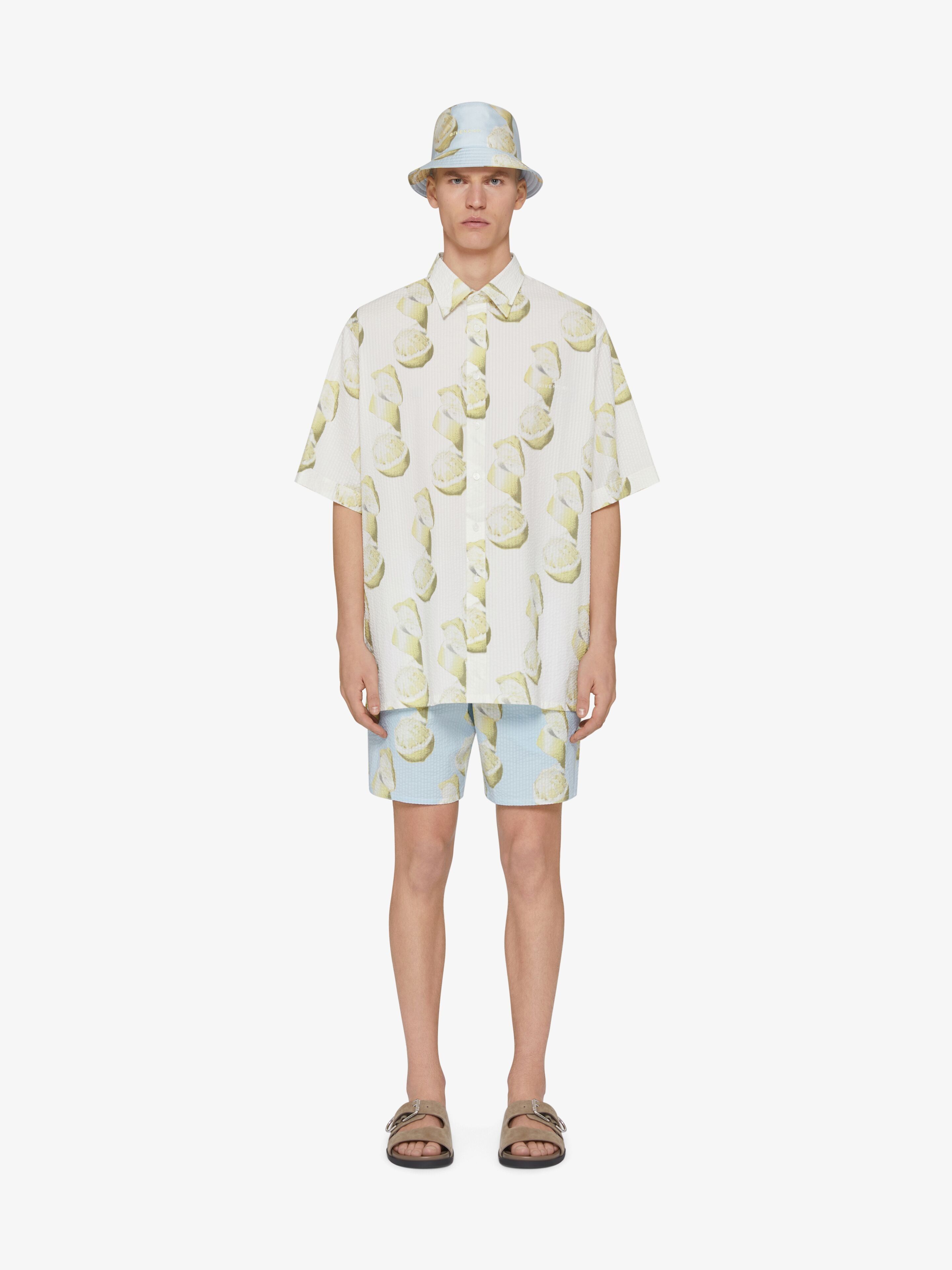 Givenchy o1w1db10925 Base Short Sleeve Shirt in Multicolor Size US M / EU 48-50 / 2 - 2 Thumbnail