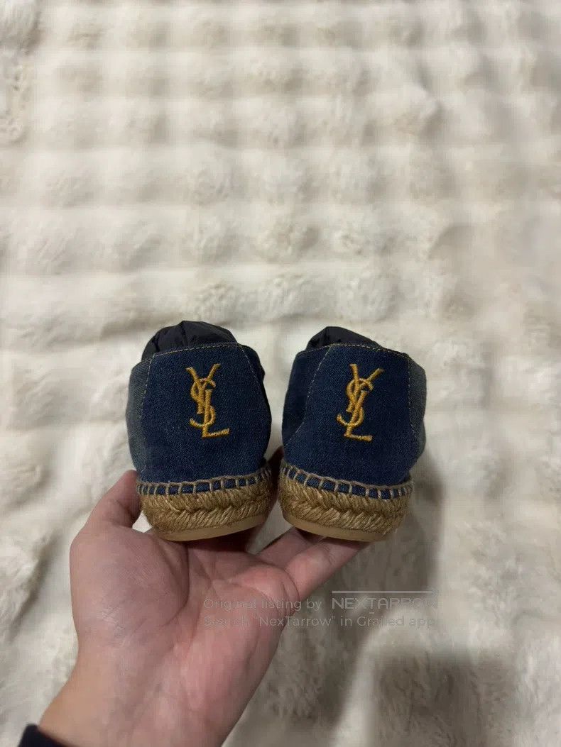 Saint Laurent Paris Saint Laurent Paris Gold Logo Fisherman Shoes Size US 12 / EU 45 - 2 Thumbnail
