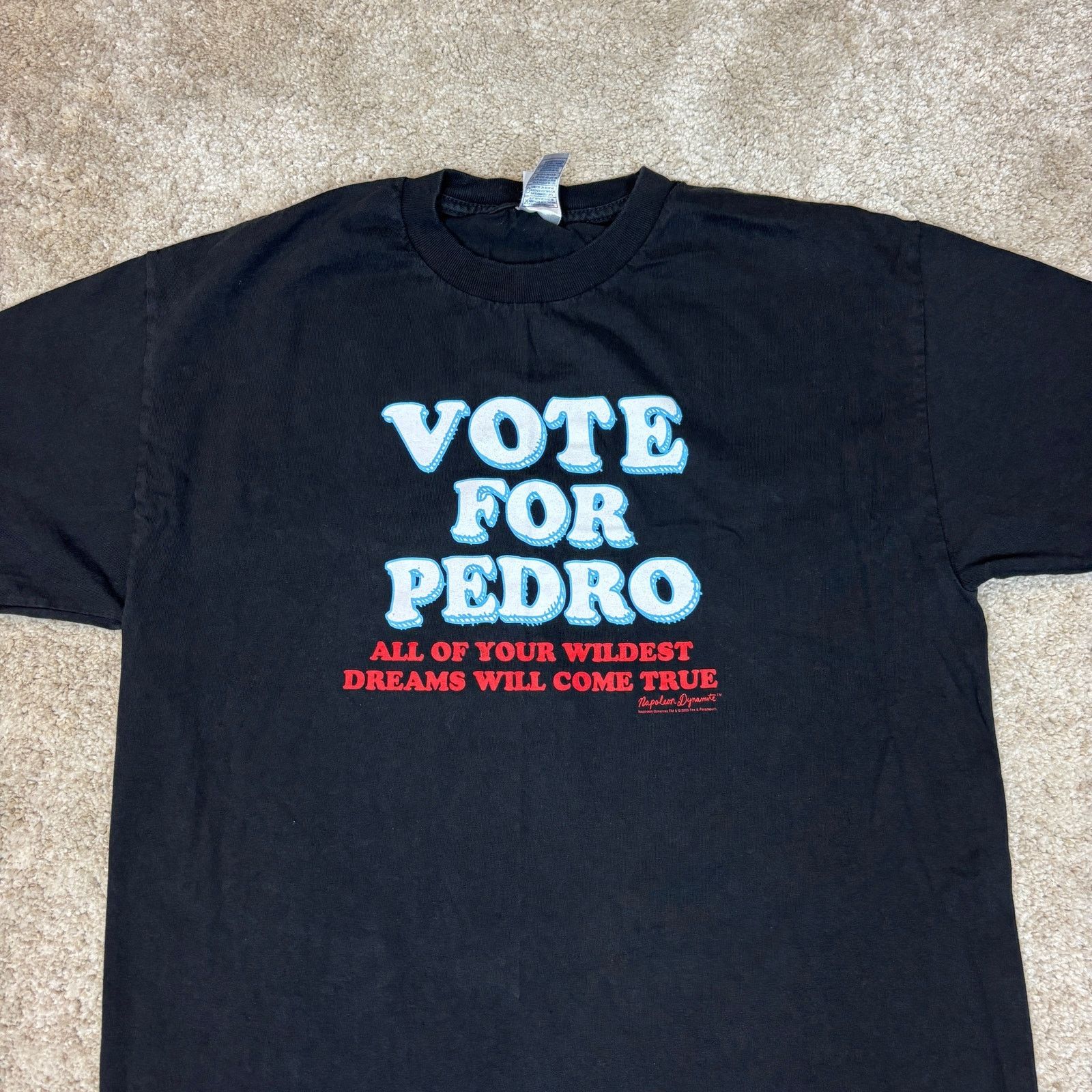 Vintage VTG 2005 Napoleon Dynamite Vote For Pedro Shirt Men's Large Size US L / EU 52-54 / 3 - 2 Thumbnail