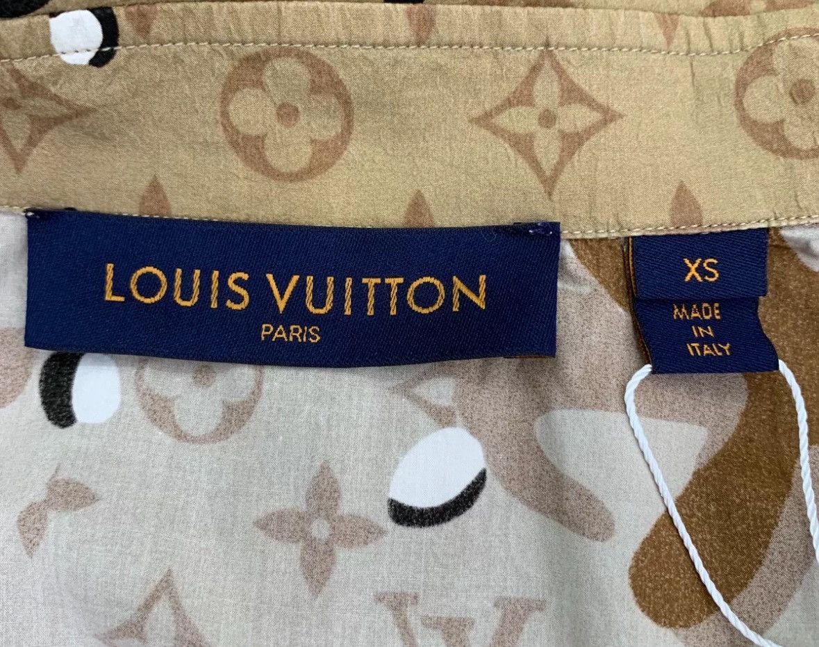 Louis Vuitton Louis Vuitton LV with Old Cotton Long Sleeve Shirt Size US XS / EU 42 / 0 - 5 Thumbnail