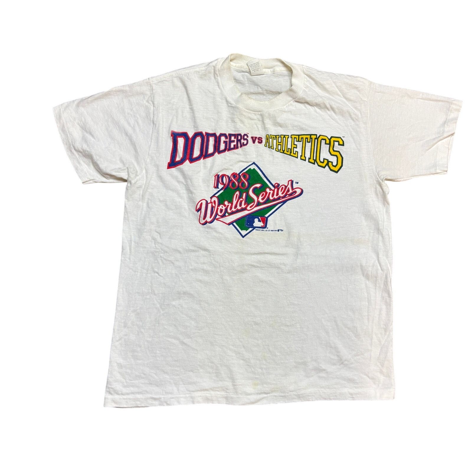 MLB × Vintage VTG 1988 Dodgers vs Athletics World Series Shirt Men's Large Size US L / EU 52-54 / 3 - 1 Thumbnail