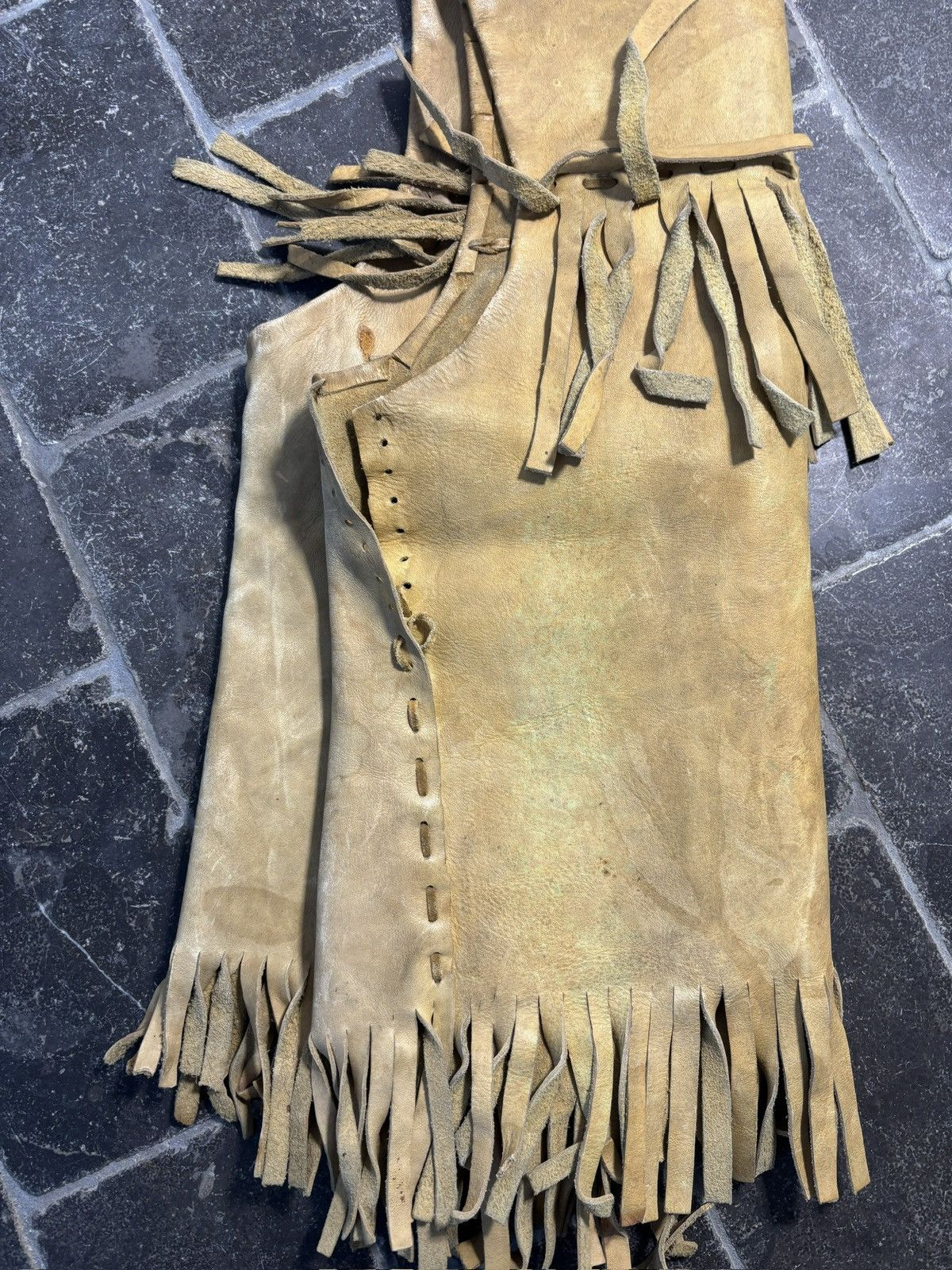 Vintage Vintage Leather Vest Western Tassel Cowboy Buckskin Deerskin Size US M / EU 48-50 / 2 - 9 Thumbnail