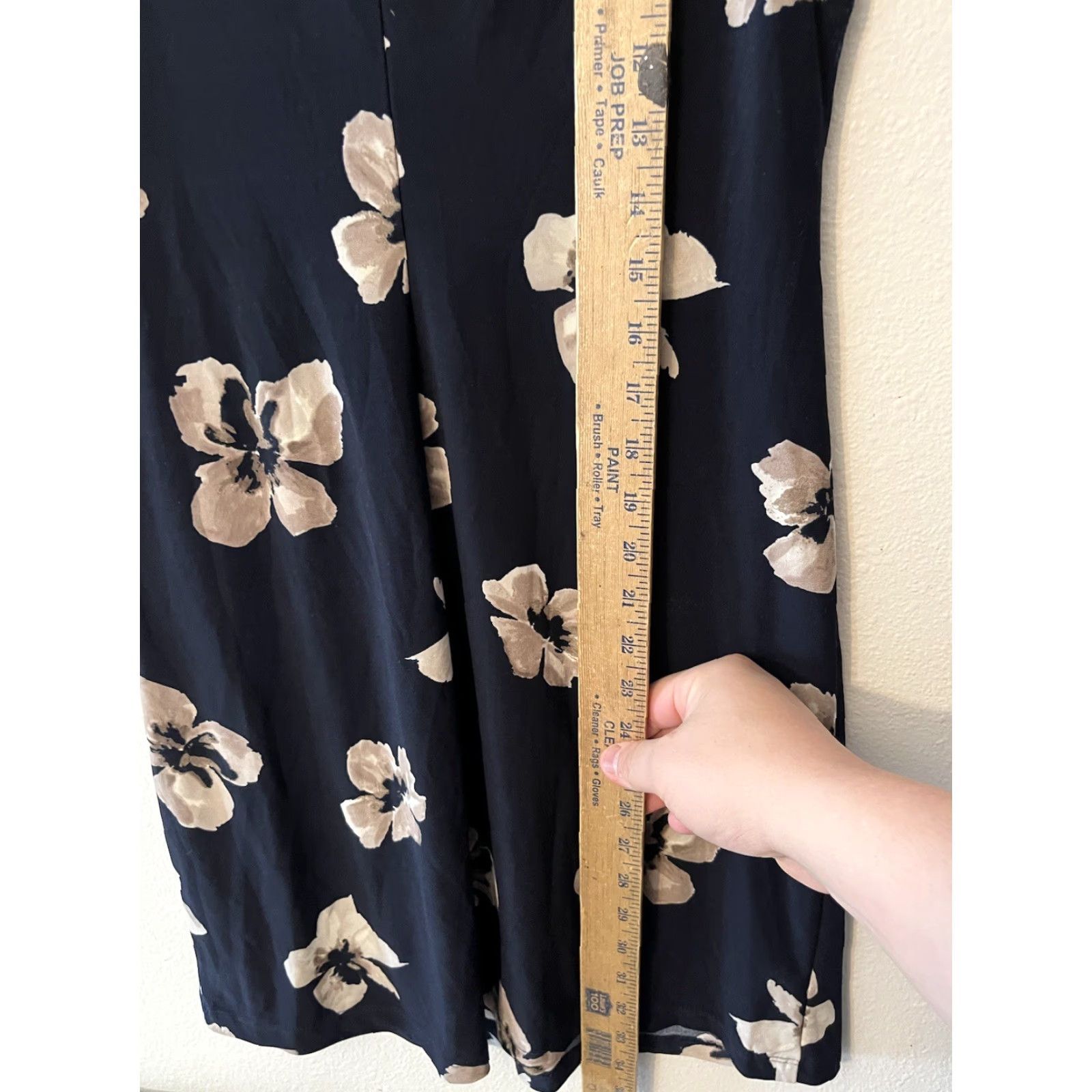 Tommy Hilfiger Tommy Hilfiger Women Floral Pullover Dress Black Beige Hibiscus Stretch Sz 6P Size M / US 6-8 / IT 42-44 - 5 Thumbnail