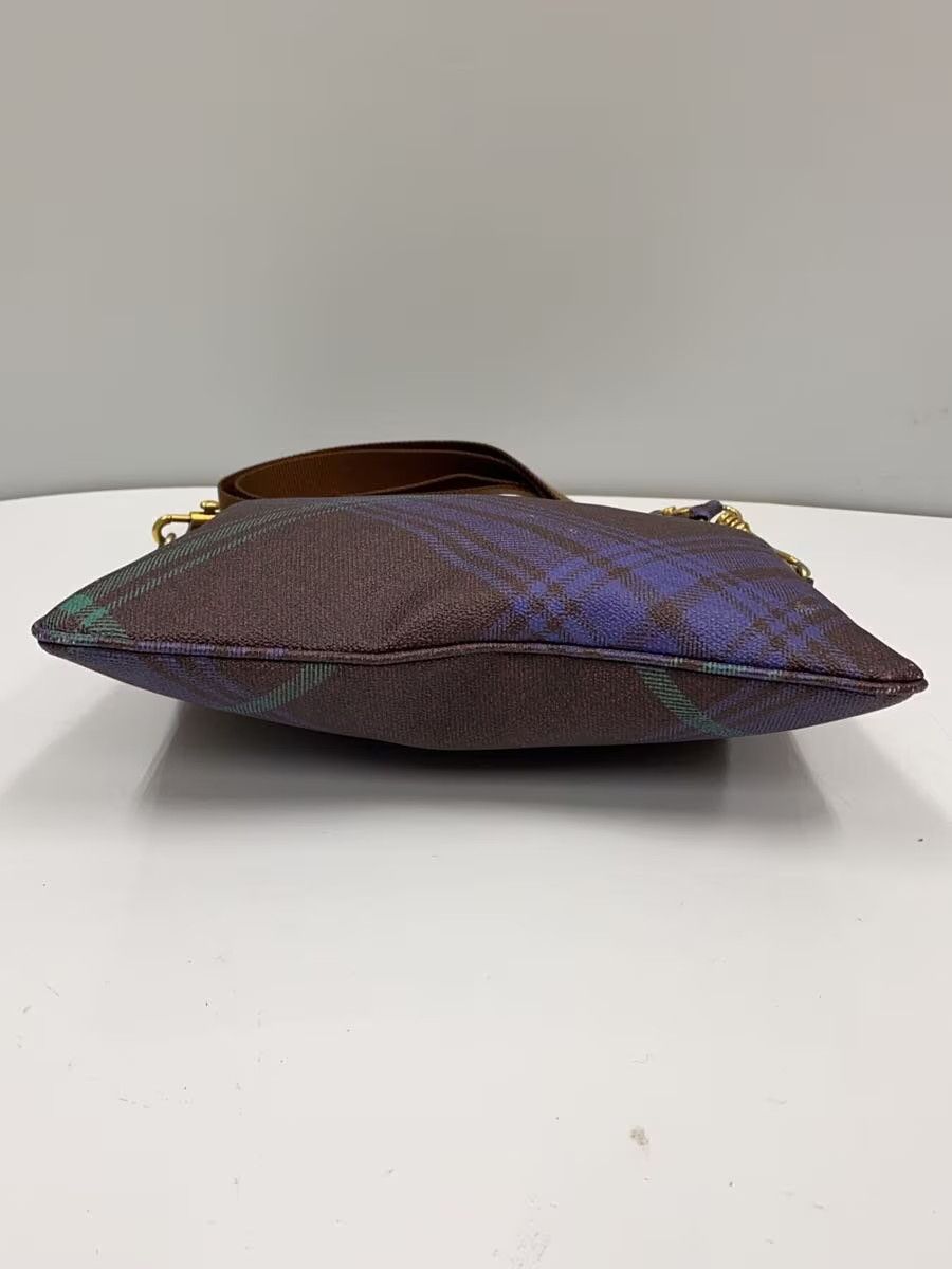 Vivienne Westwood Plaid Orb Leather Shoulder Bag Size ONE SIZE - 4 Thumbnail