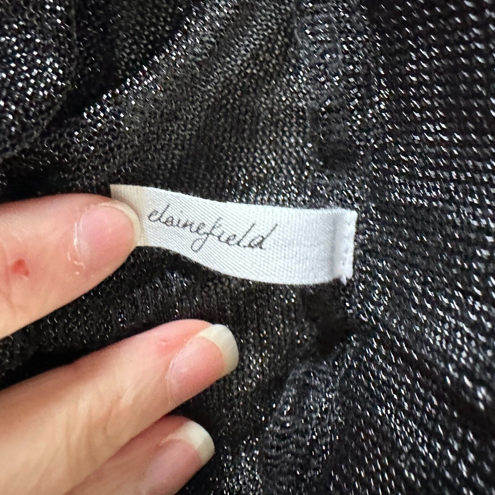 Other Elaine Field Black Shimmer Sheer Mesh Tie Waist Pants 1 Size 25" / US 0 / IT 36 - 6 Thumbnail