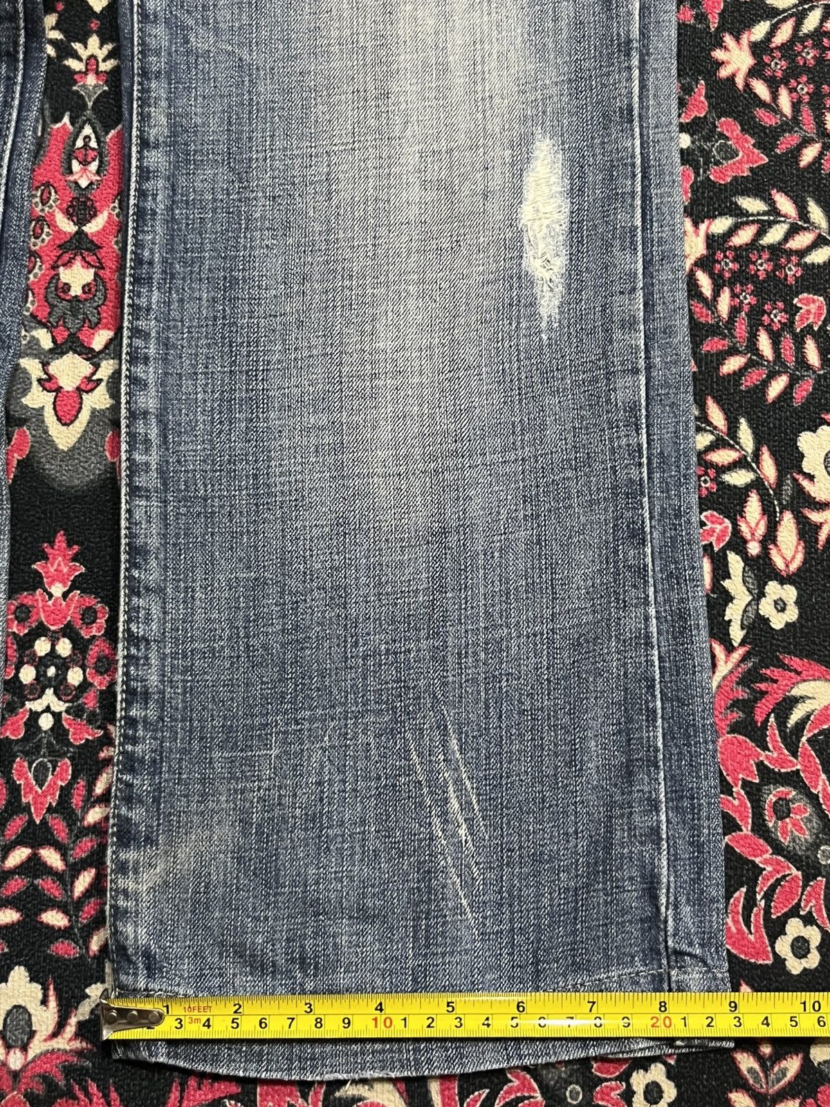 Who Decides War Warren Webber Studded Pocket Antelope Patches Blue Jeans Size US 28 / EU 44 - 17 Thumbnail